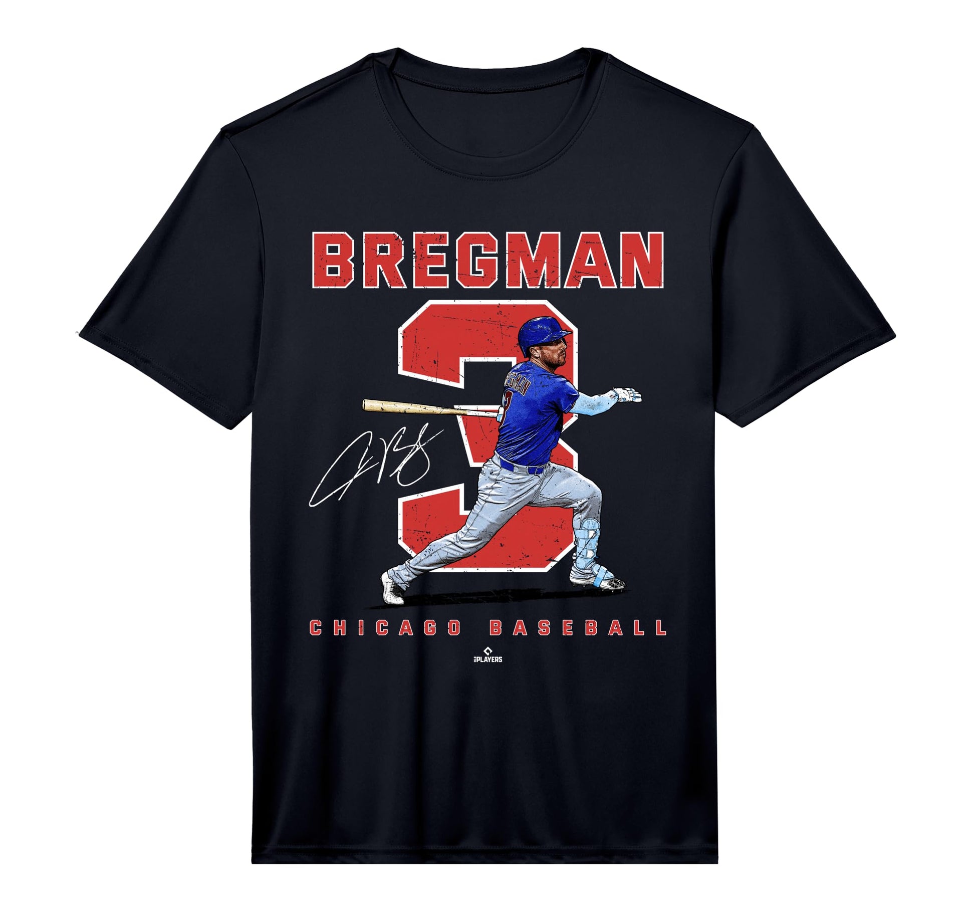 Number And Portrait Alex Bregman Chicago T-Shirt - Graphic Print Men Women - T-Shirt, Sweatshirt, Hoodie
