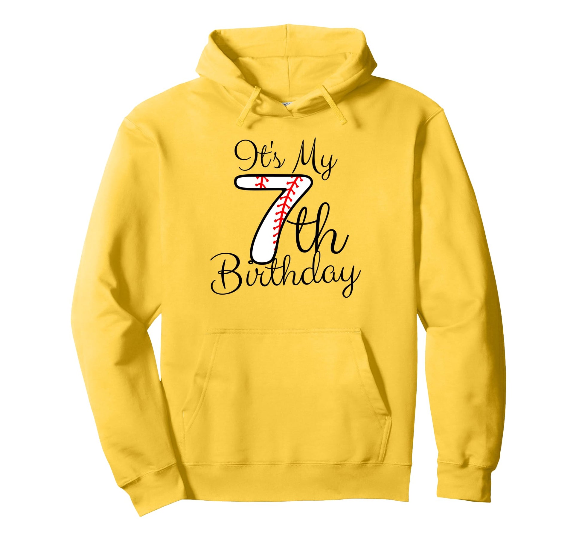 Its My 7Th Birthday Baseball Player Hoodie - Aesthetic Graphic Men Women - T-Shirt, Sweatshirt, Hoodie