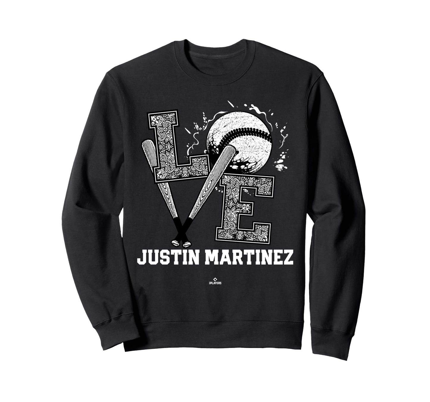 Distressed Baseball Love Justin Sweatshirt - Streetwear Style Men Women - T-Shirt, Sweatshirt, Hoodie