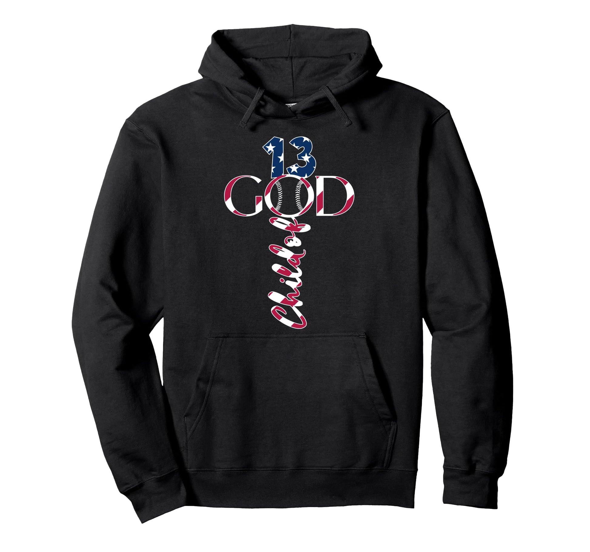 Baseball Jesus 13 Years Child God Hoodie - Custom Art Print Men Women - T-Shirt, Sweatshirt, Hoodie