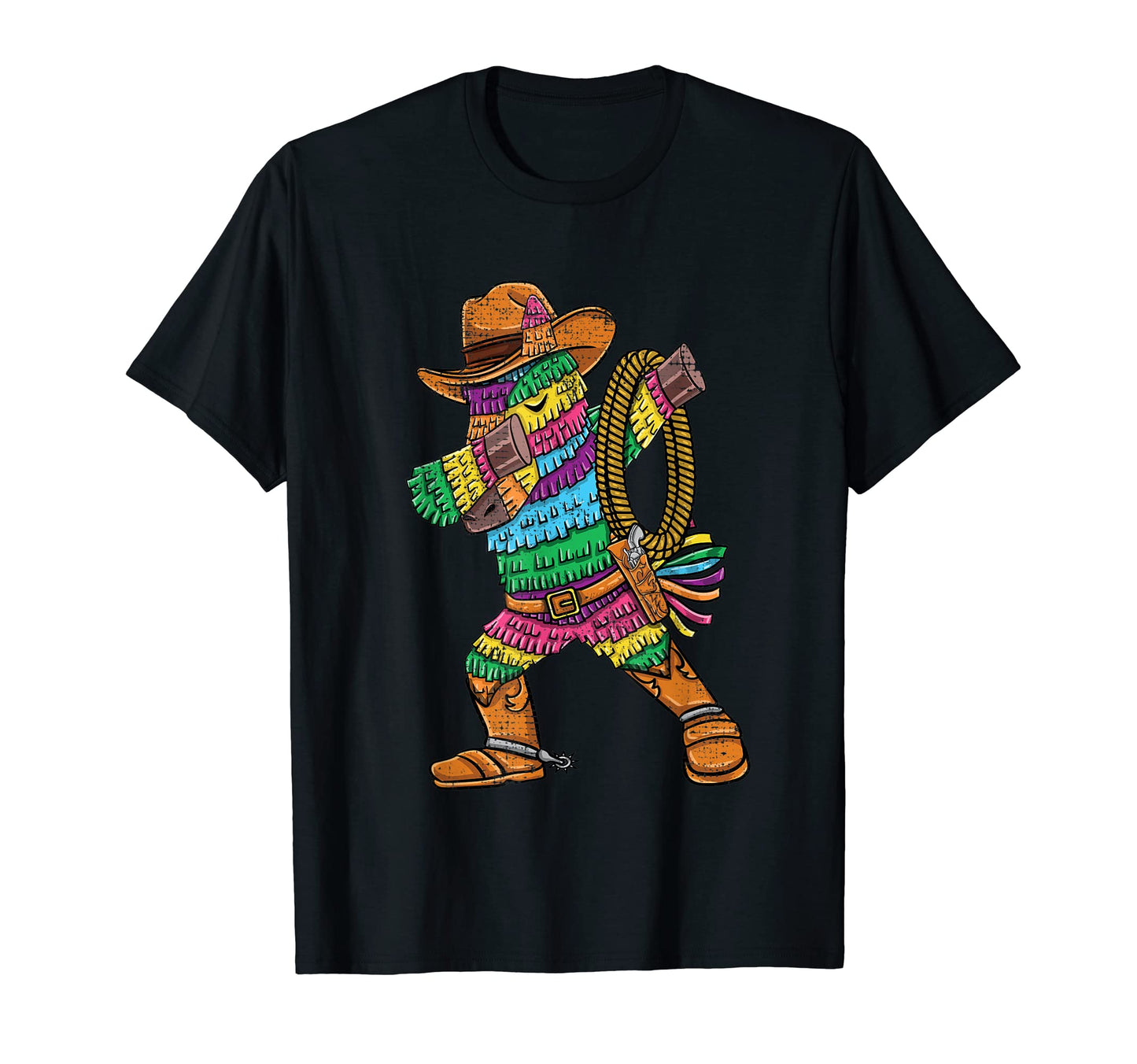 Dabbing Cowboy Pinata T-Shirt - Trendy Graphic Unisex - T-Shirt, Sweatshirt, Hoodie