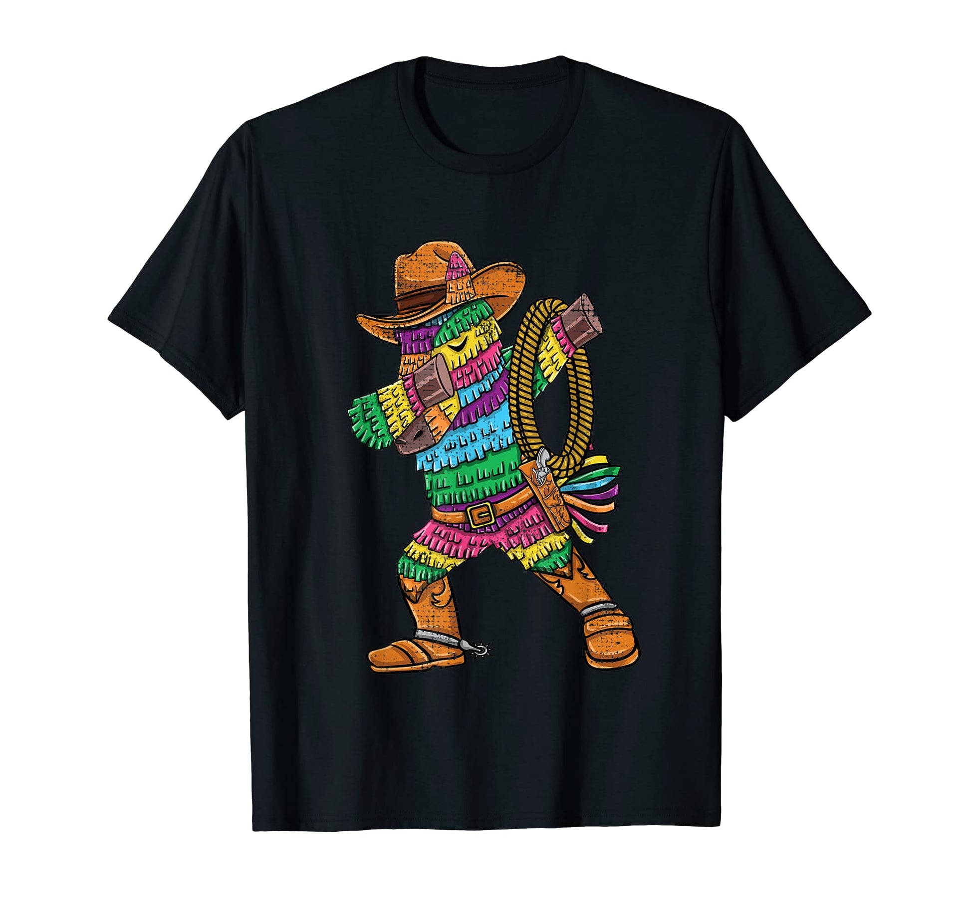 Dabbing Cowboy Pinata T-Shirt - Trendy Graphic Unisex - T-Shirt, Sweatshirt, Hoodie