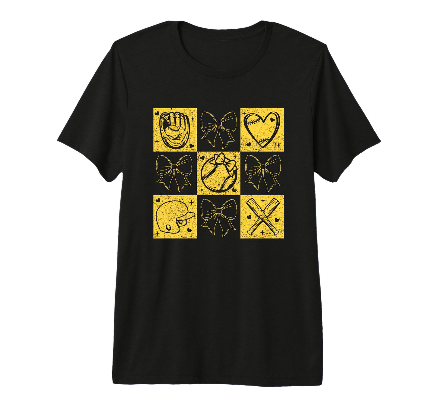 Baseball Love Heart Bow Captivating T-Shirt - Aesthetic Graphic for Adults - T-Shirt, Sweatshirt, Hoodie