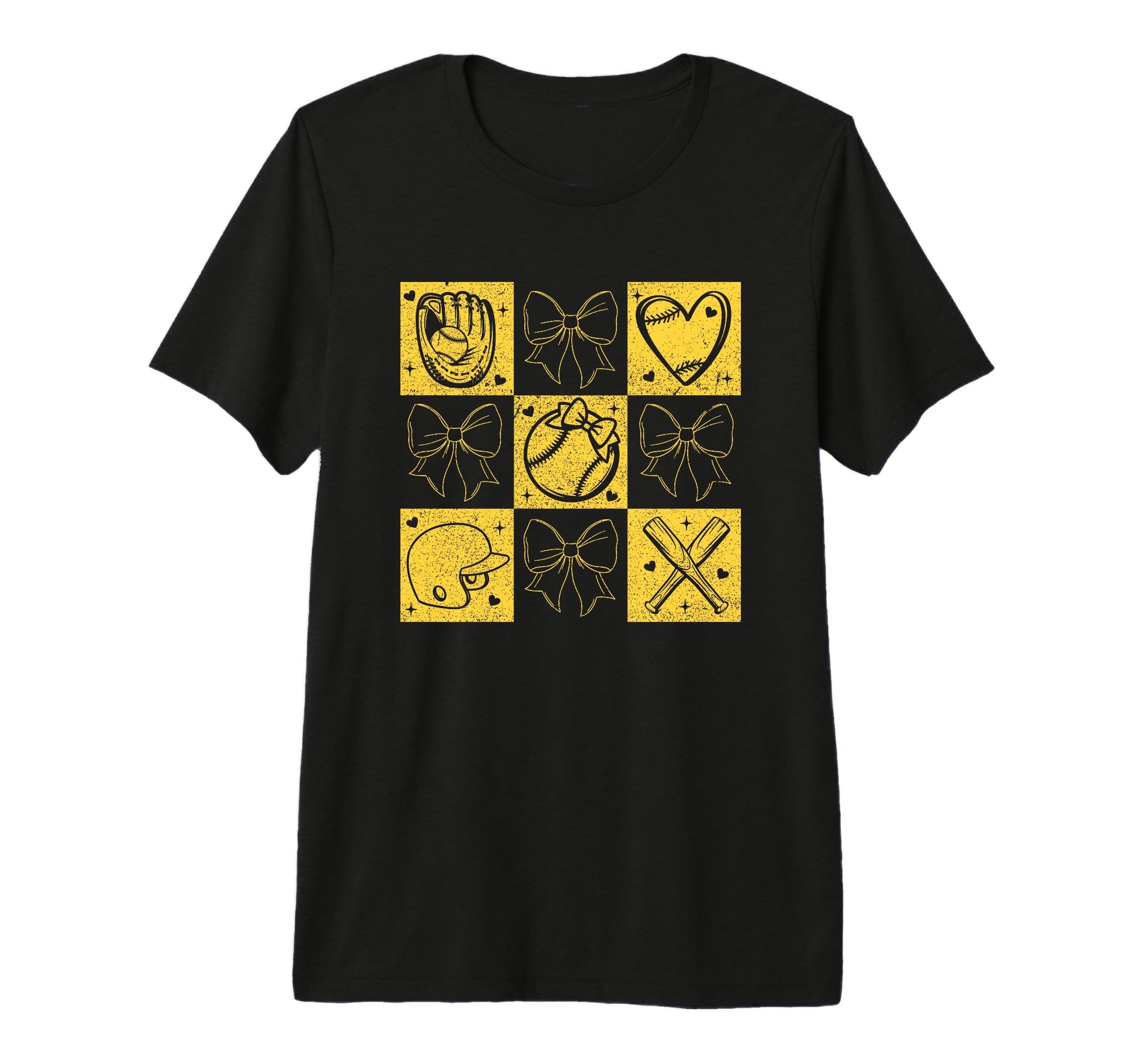 Baseball Love Heart Bow Captivating T-Shirt - Aesthetic Graphic for Adults - T-Shirt, Sweatshirt, Hoodie