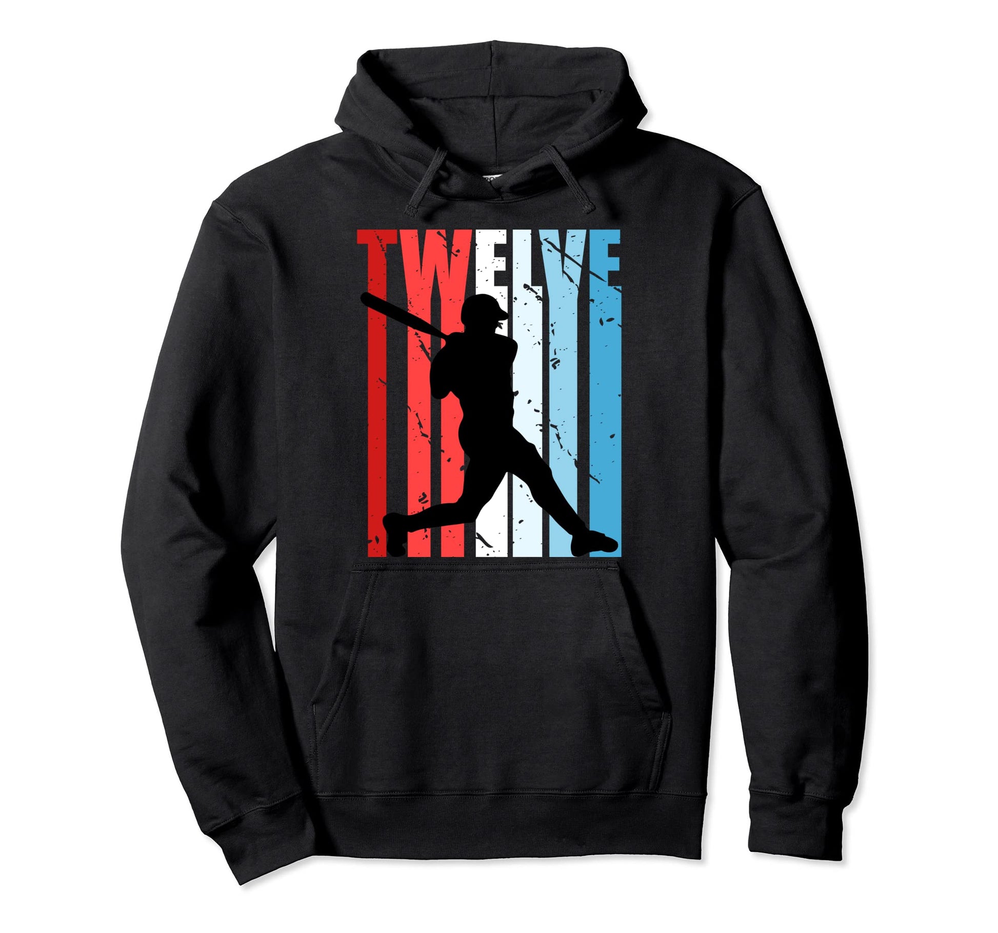 Colors 12Th Baseball Birthday Player Hoodie - Streetwear Style Unisex - T-Shirt, Sweatshirt, Hoodie