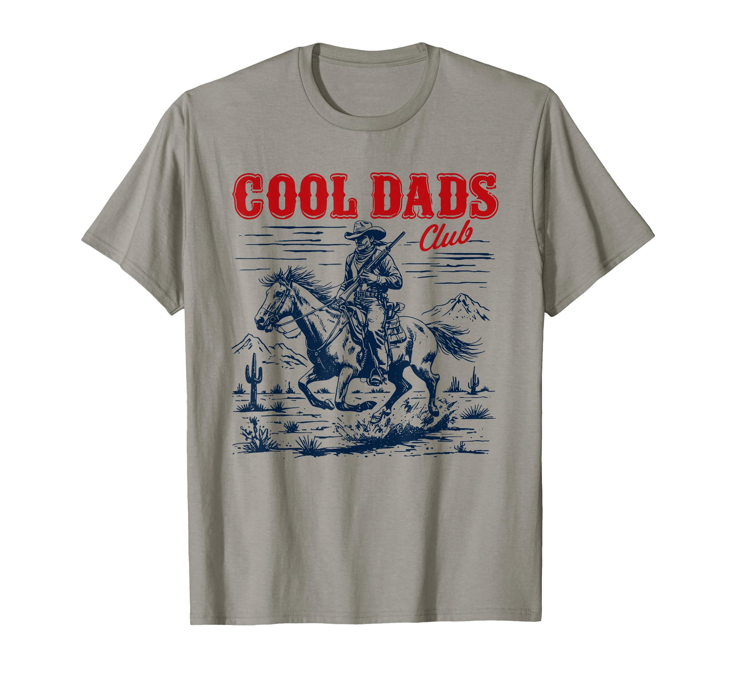 Dads Club Dad Western Cowboy Funny Dad T-Shirt - Unique Graphic Men Women - T-Shirt, Sweatshirt, Hoodie