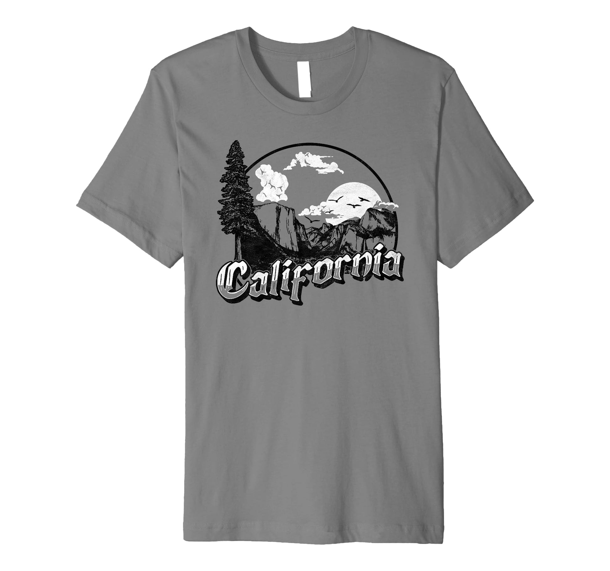 Distressed Yosemite Valley T-Shirt - Casual Everyday Wear Men Women - T-Shirt, Sweatshirt, Hoodie