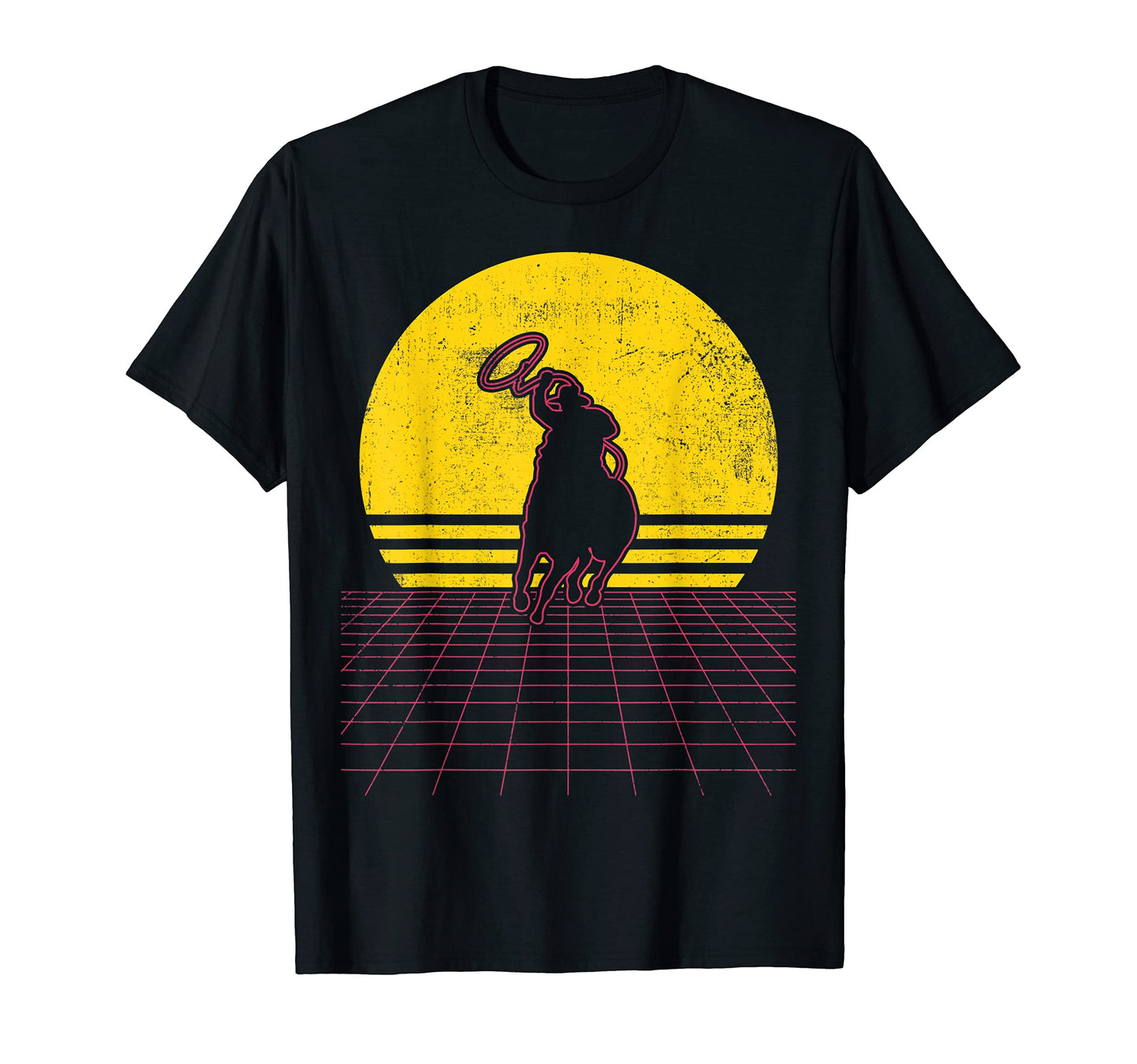 Roping Cowboy T-Shirt - Minimalist Print Men Women - T-Shirt, Sweatshirt, Hoodie