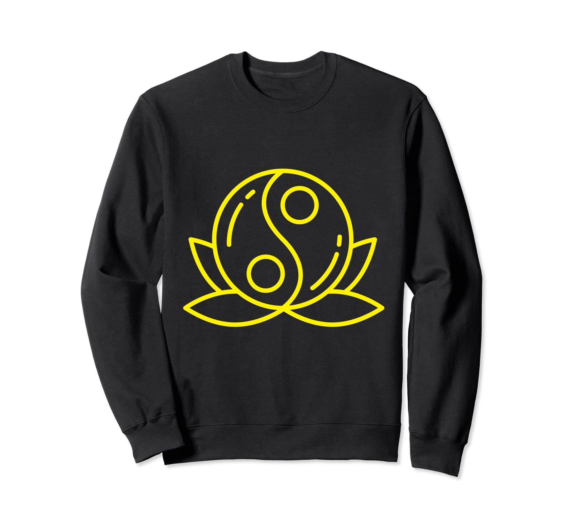 Hippie Yin Yang Flower Power Sweatshirt - Casual Everyday Wear for Adults - T-Shirt, Sweatshirt, Hoodie