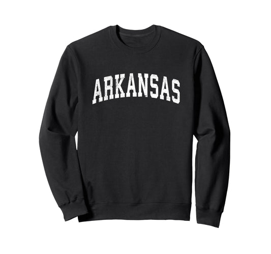 Arkansas Varsity Sports Text Sweatshirt - Custom Art Print for Adults - T-Shirt, Sweatshirt, Hoodie