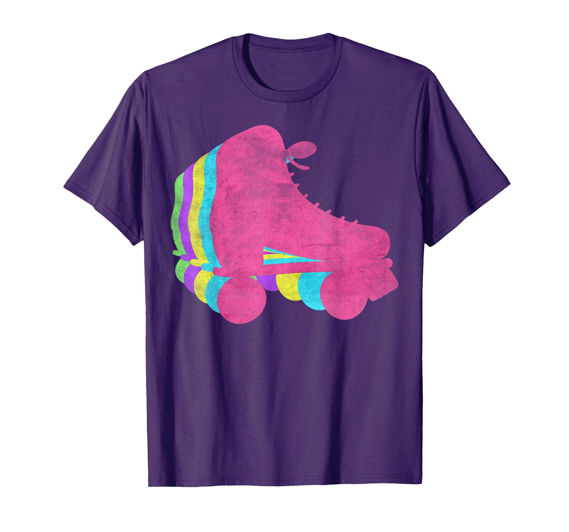 Rollerskates 80S Colors 1980S T-Shirt - Custom Art Print Men Women - T-Shirt, Sweatshirt, Hoodie