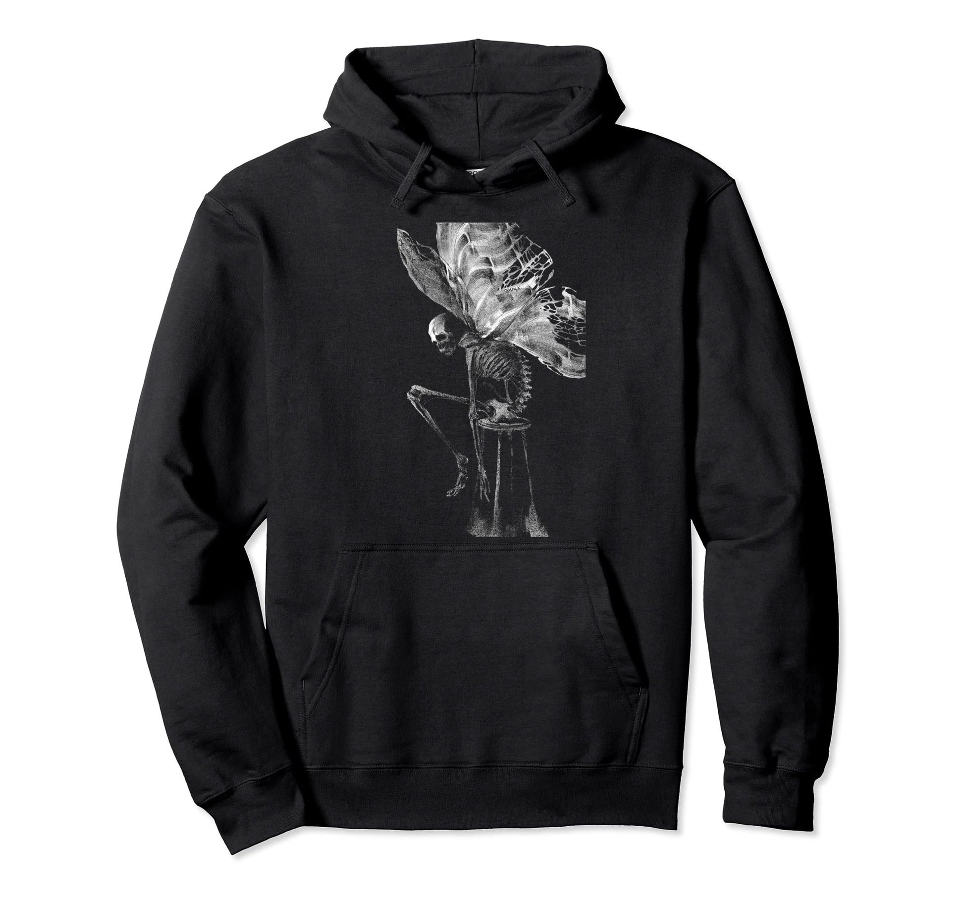Aesthetic Y2K Fairy Wings Skeleton Alt Hoodie - Novelty Apparel Unisex - T-Shirt, Sweatshirt, Hoodie