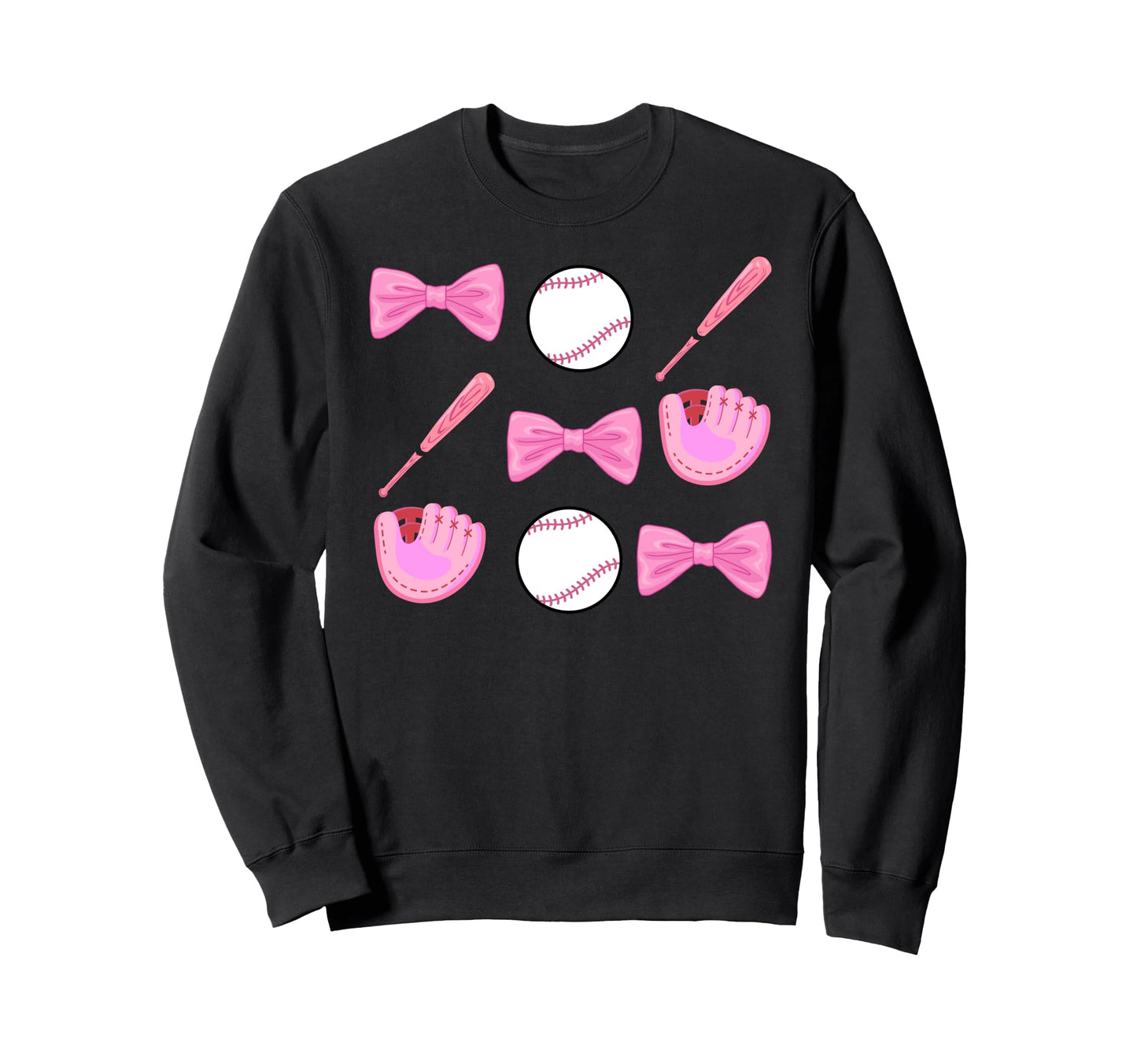 Baseball Mom Coquette Mothers Day Sweatshirt - Novelty Apparel Men Women - T-Shirt, Sweatshirt, Hoodie