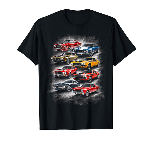American Muscle Legends Car Auto T-Shirt - Novelty Apparel for Adults - T-Shirt, Sweatshirt, Hoodie