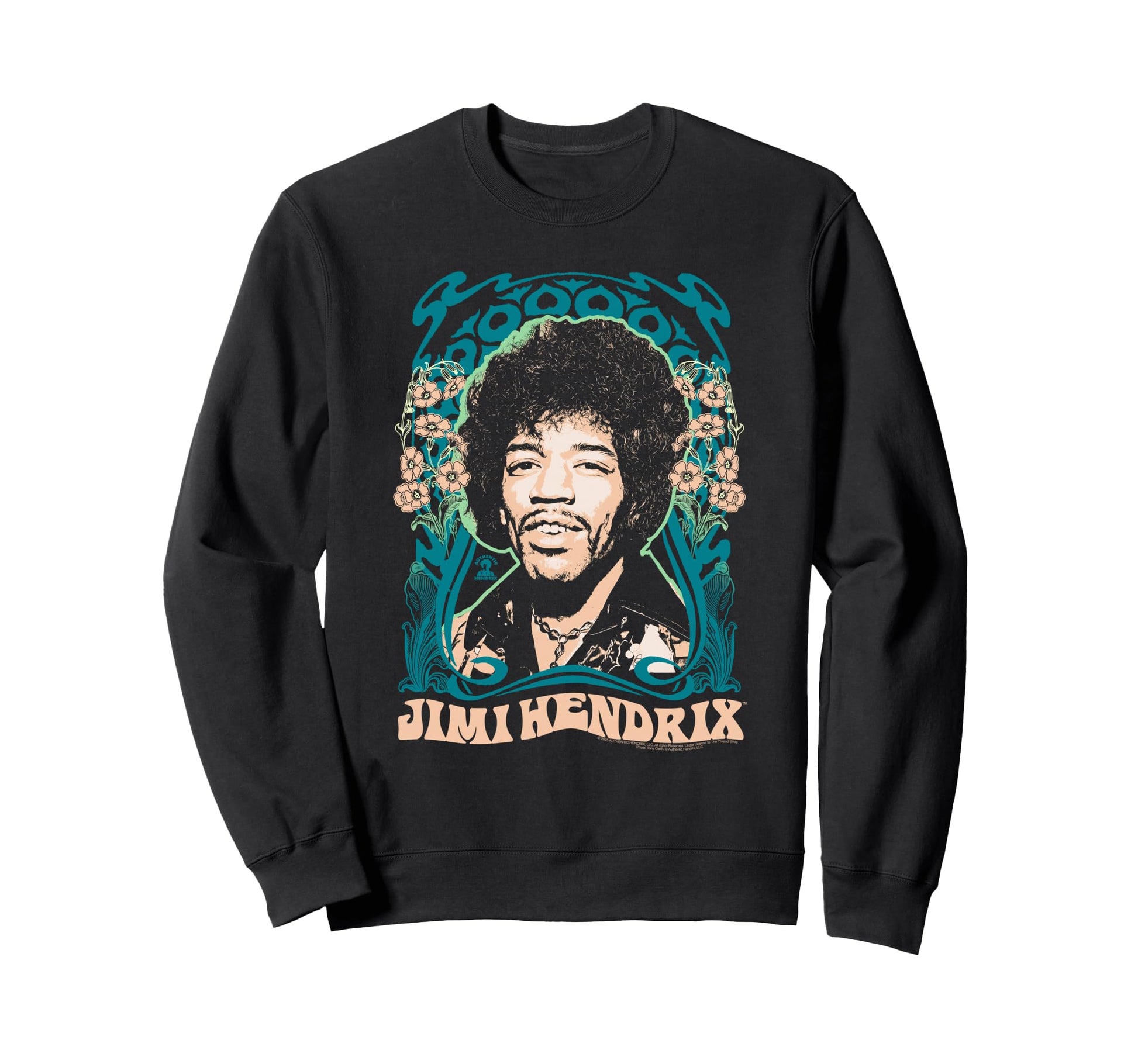Jimi Hendrix Psychedelic Sweatshirt - Casual Everyday Wear for Adults - T-Shirt, Sweatshirt, Hoodie
