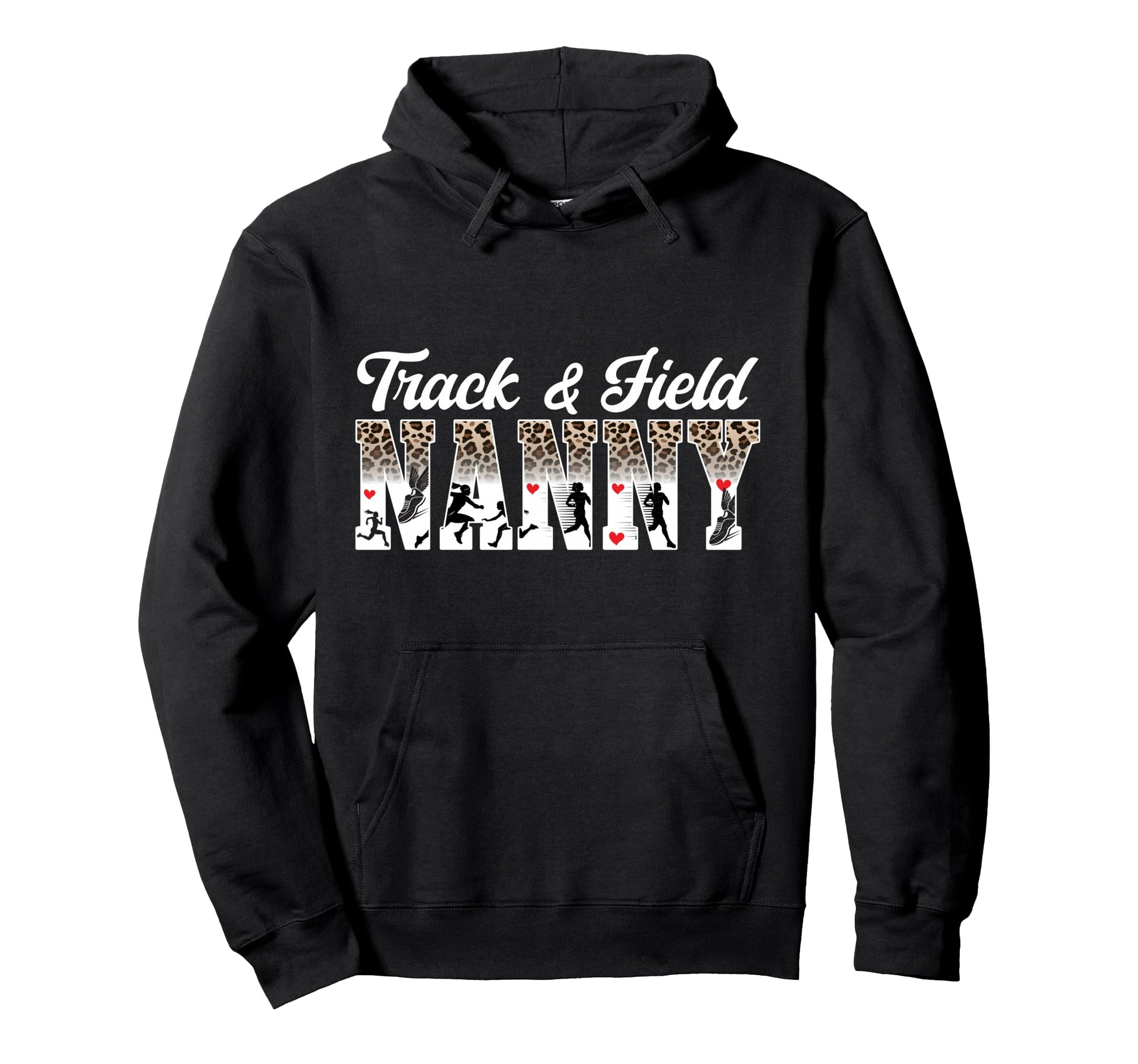 Track And Field Nanny Leopard Track Hoodie - Custom Art Print for Adults - T-Shirt, Sweatshirt, Hoodie