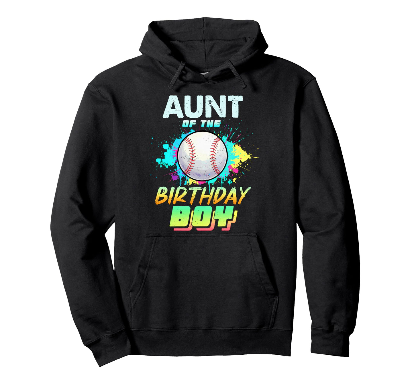 Aunt Birthday Baseball Matching Hoodie - Fun Novelty Design for Adults - T-Shirt, Sweatshirt, Hoodie