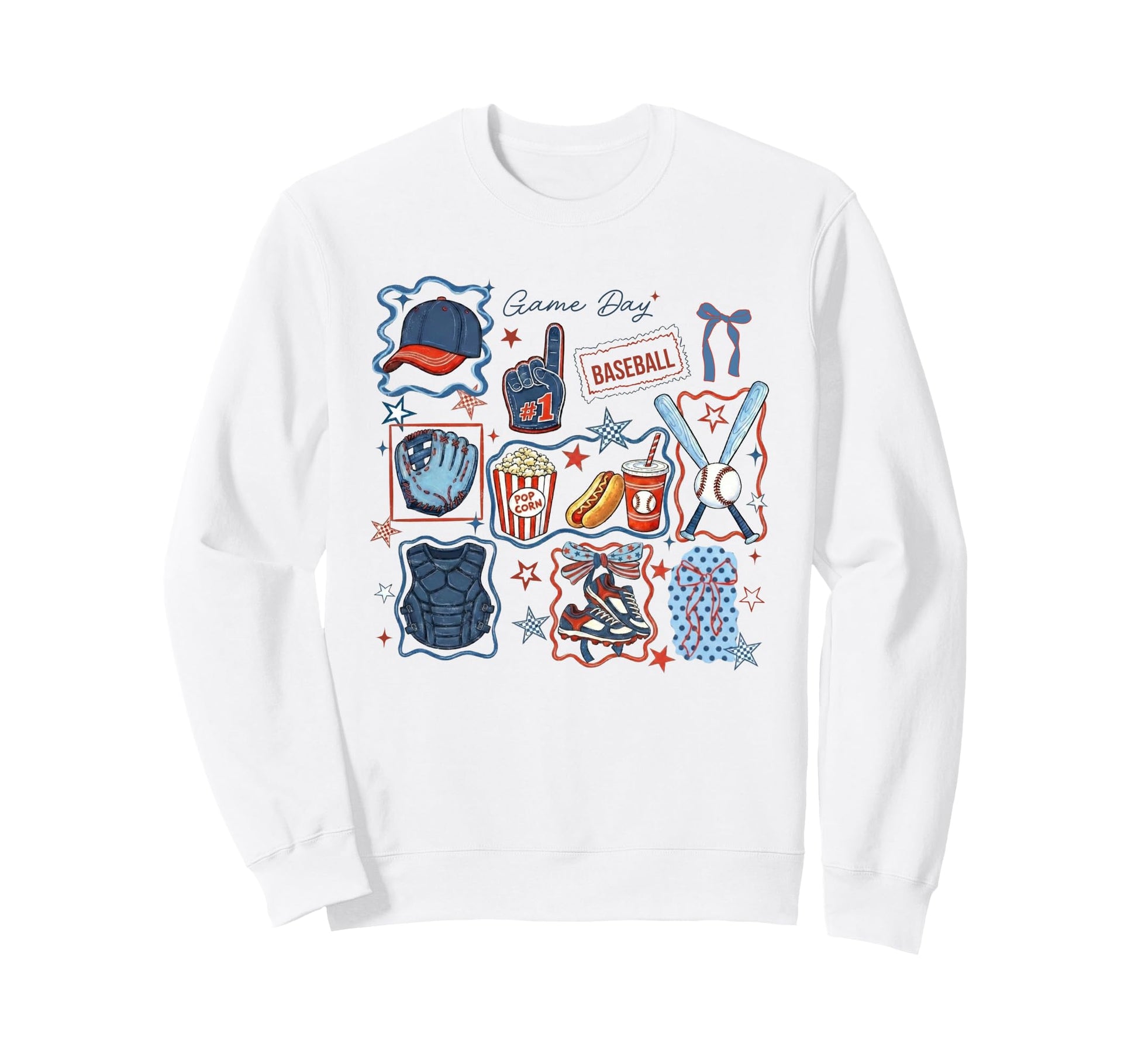 Coquette Game Day Baseball Helmet Sweatshirt - Minimalist Print for Adults - T-Shirt, Sweatshirt, Hoodie