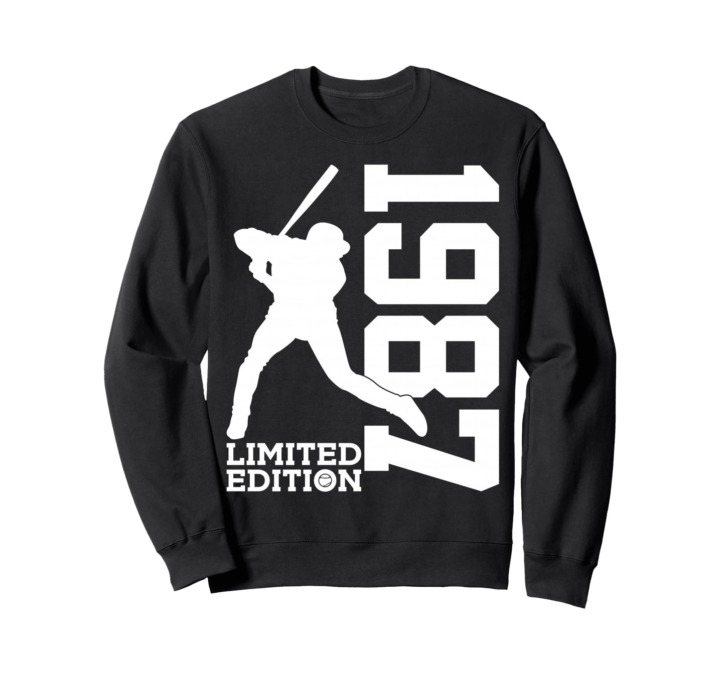 39Th Birthday Baseball 1987 Sweatshirt - Minimalist Print for Adults - T-Shirt, Sweatshirt, Hoodie