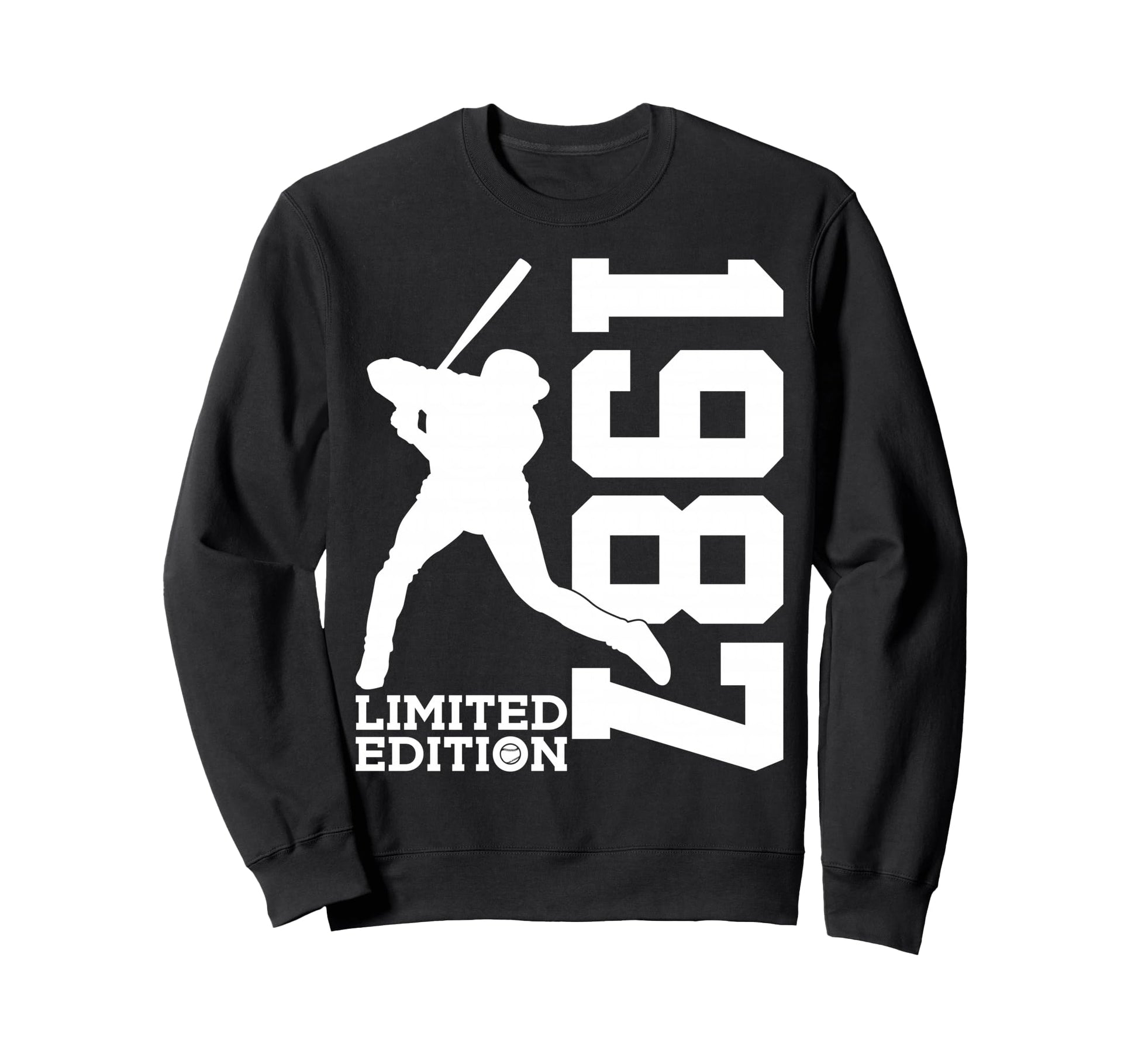39Th Birthday Baseball 1987 Sweatshirt - Minimalist Print for Adults - T-Shirt, Sweatshirt, Hoodie