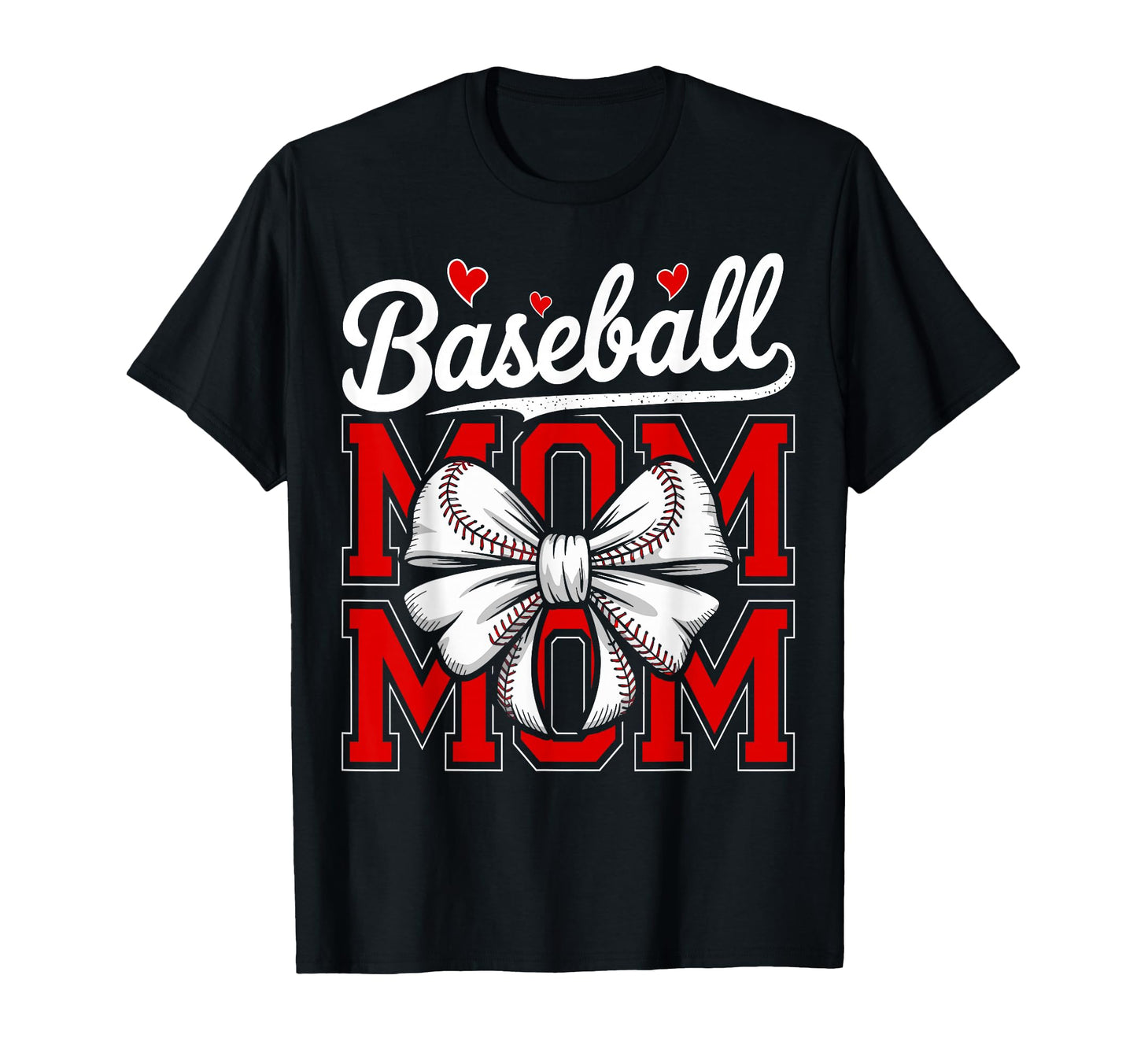 Baseball Mom Coquette Bow Sport Game T-Shirt - Aesthetic Graphic Men Women - T-Shirt, Sweatshirt, Hoodie