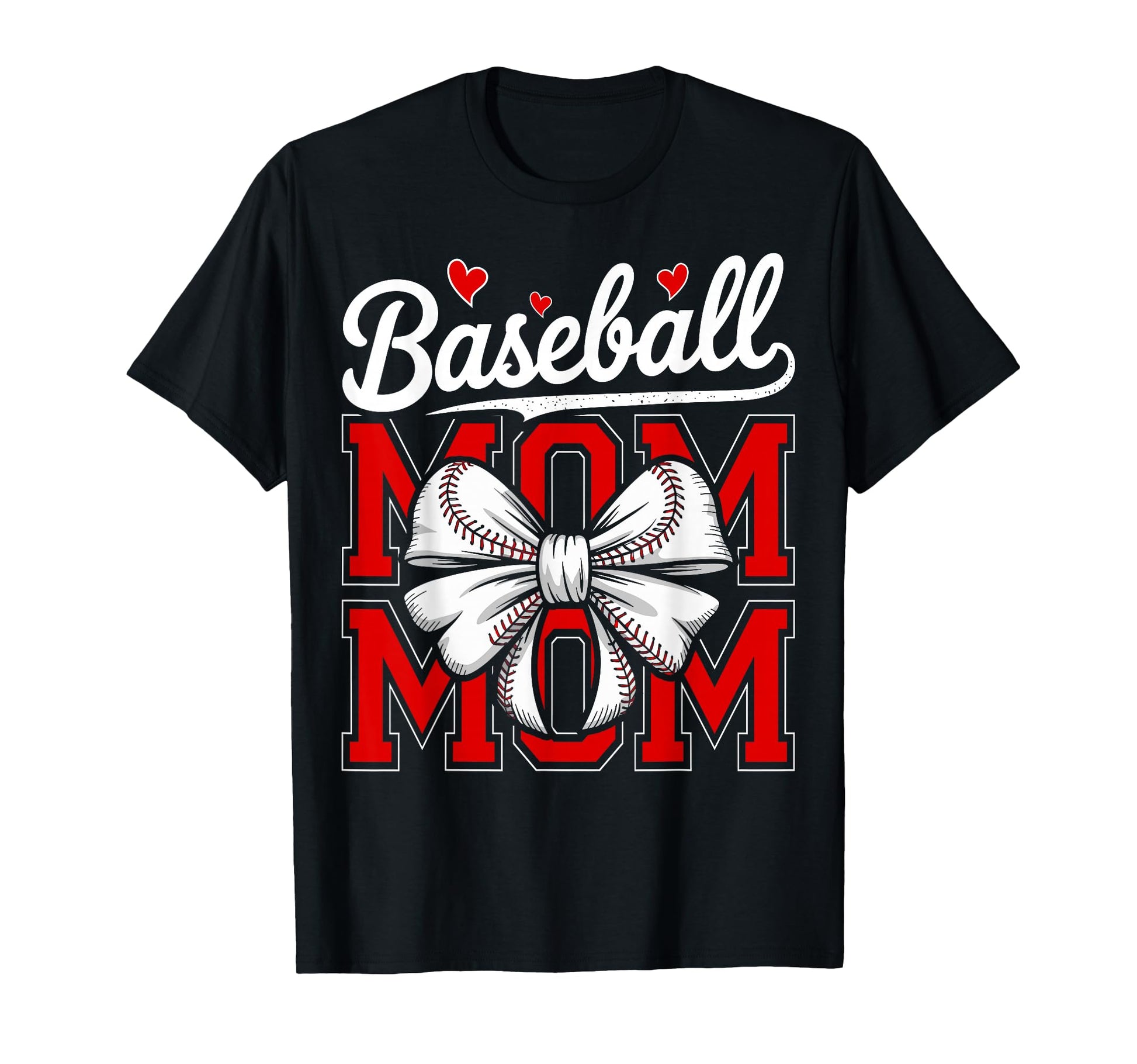 Baseball Mom Coquette Bow Sport Game T-Shirt - Aesthetic Graphic Men Women - T-Shirt, Sweatshirt, Hoodie
