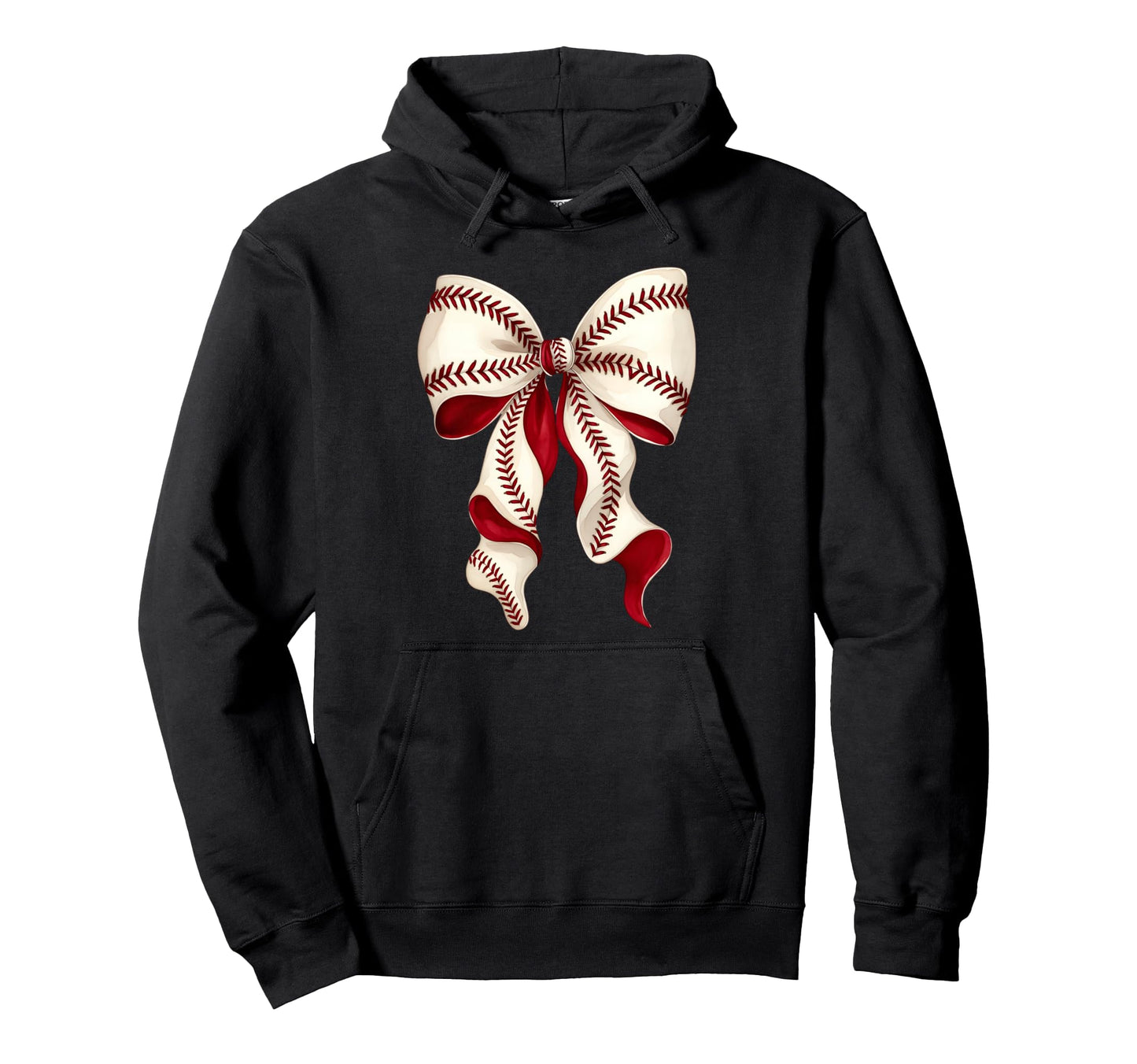 Baseball Mom Coquette Bow Sports Game Day Hoodie - Custom Art Print Unisex - T-Shirt, Sweatshirt, Hoodie