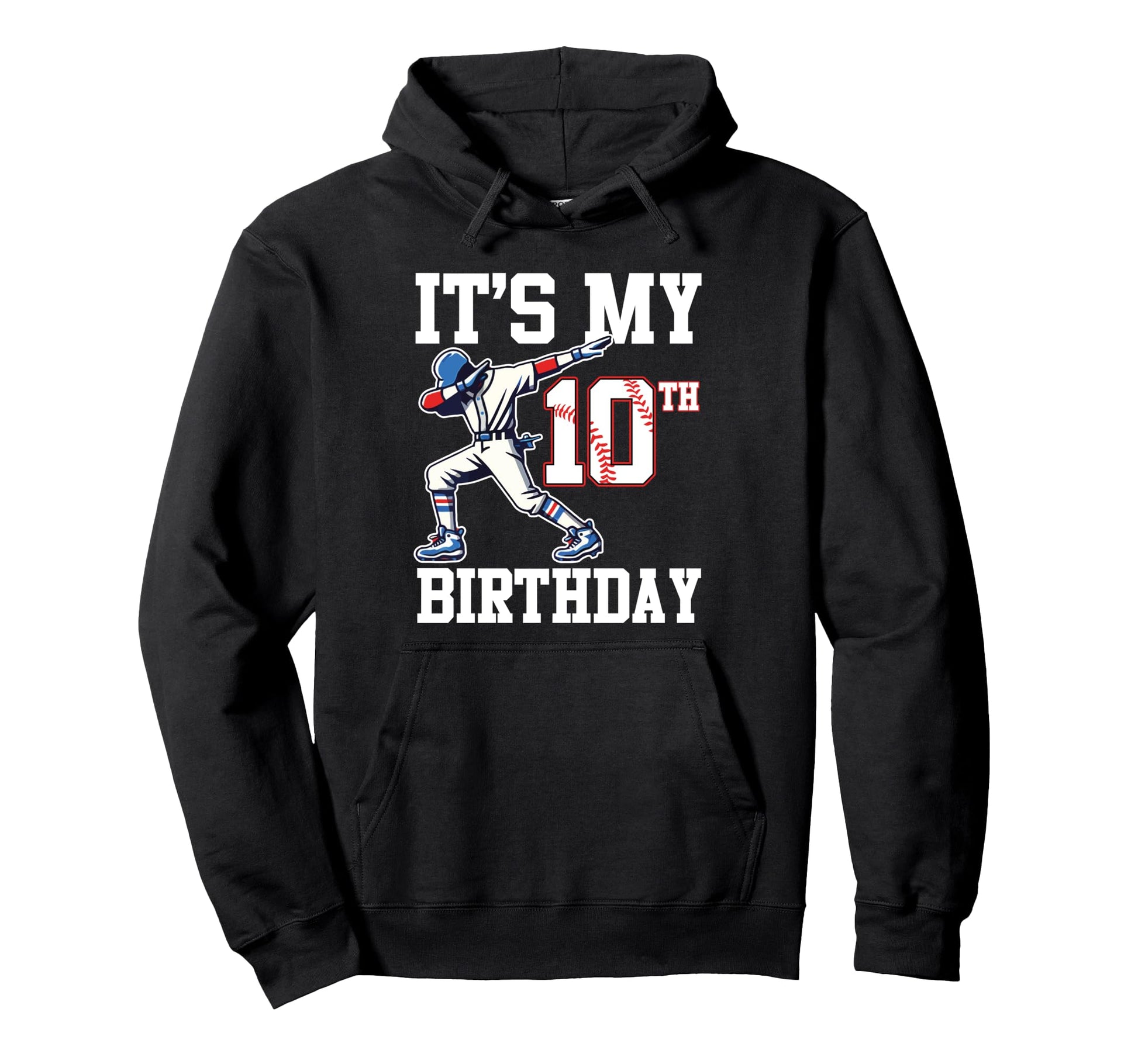 Its My 10Th Birthday Baseball 10 Years Hoodie - Streetwear Style Unisex - T-Shirt, Sweatshirt, Hoodie