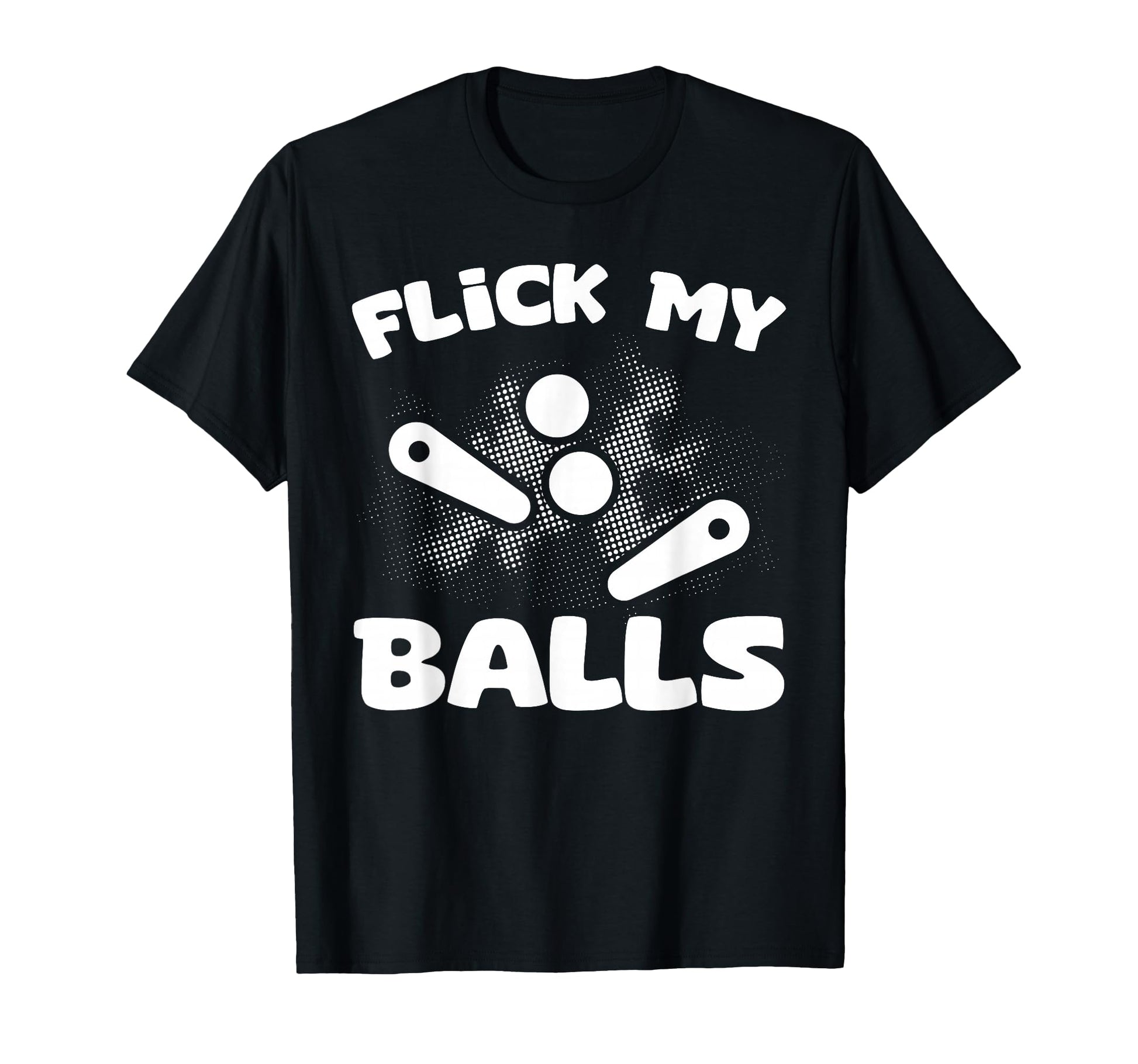 Flick My Balls Pinball Arcade Machine T-Shirt - Unique Graphic for Adults - T-Shirt, Sweatshirt, Hoodie