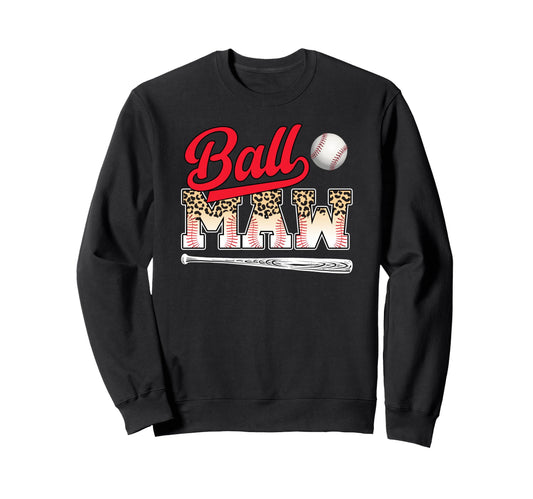 Ball Maw Leopard Baseball Maw Sweatshirt - Trendy Graphic Men Women - T-Shirt, Sweatshirt, Hoodie