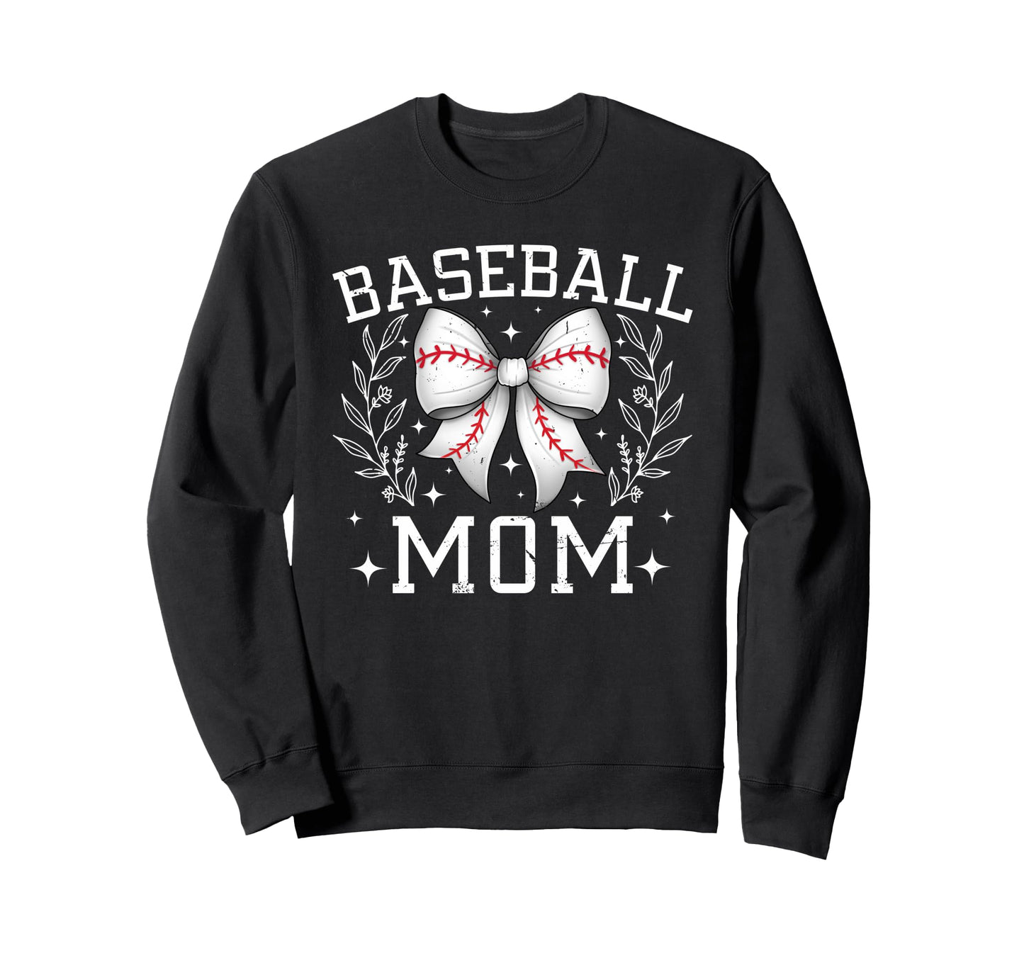 Coquette Bow Baseball Mom Game Sweatshirt - Aesthetic Graphic Men Women - T-Shirt, Sweatshirt, Hoodie