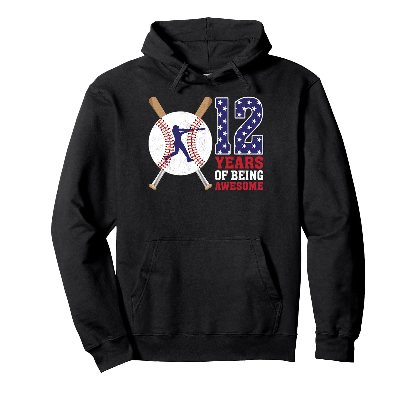 12 Years Being Awesome 12Th Birthday Hoodie - Trendy Graphic Men Women - T-Shirt, Sweatshirt, Hoodie
