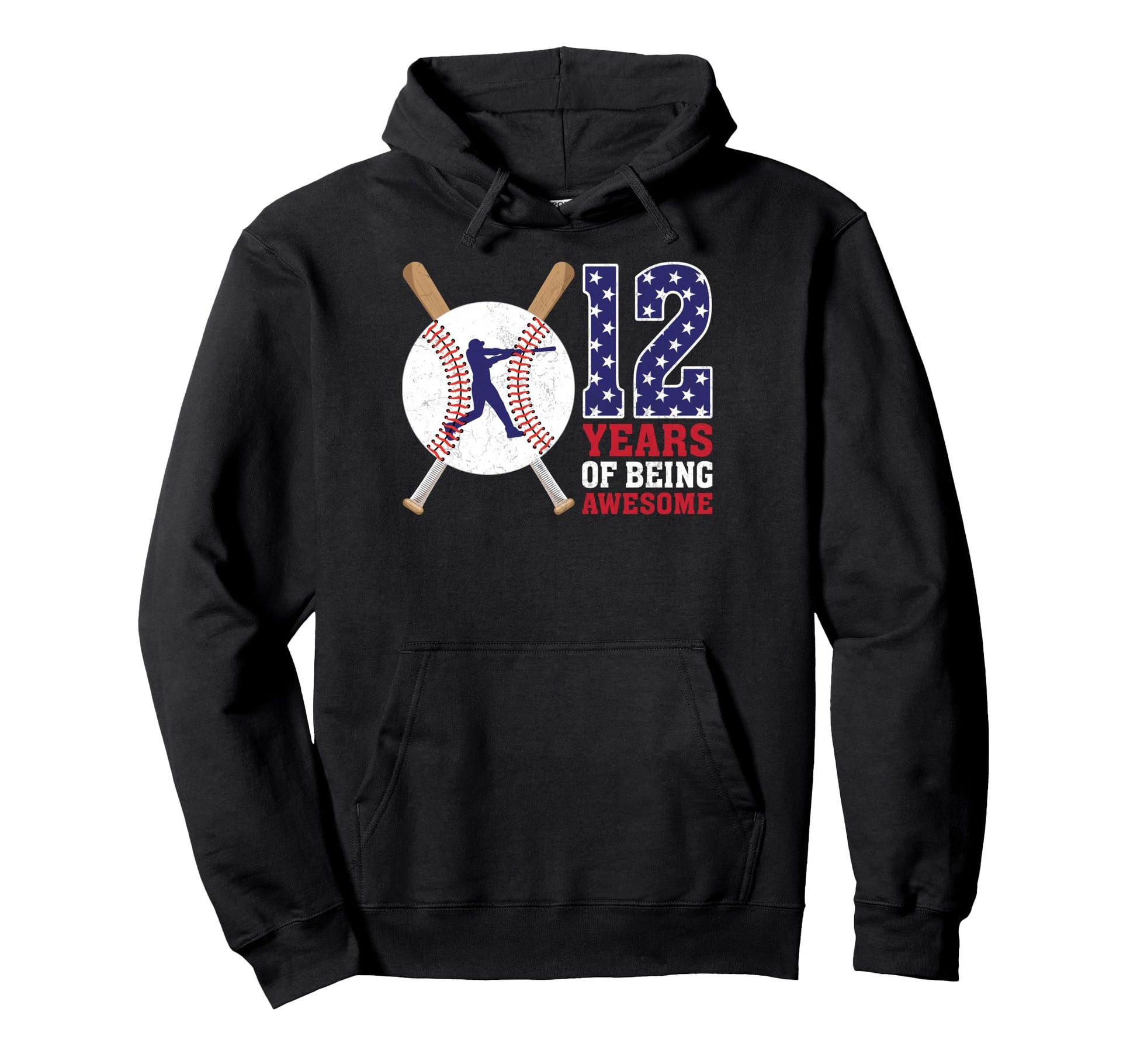 12 Years Being Awesome 12Th Birthday Hoodie - Trendy Graphic Men Women - T-Shirt, Sweatshirt, Hoodie