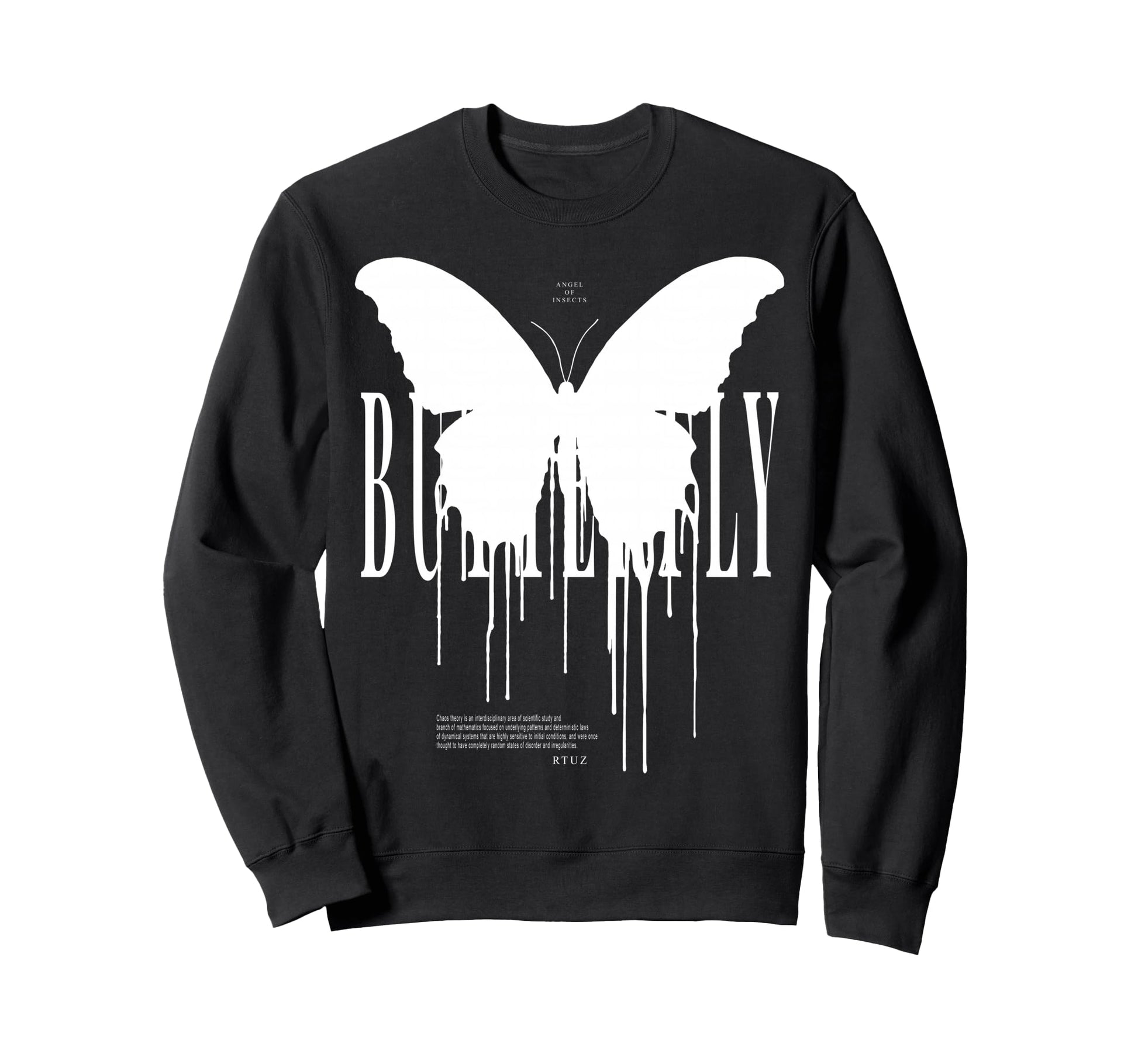 Y2K Streetwear Butterfly Sweatshirt - Casual Everyday Wear Men Women - T-Shirt, Sweatshirt, Hoodie