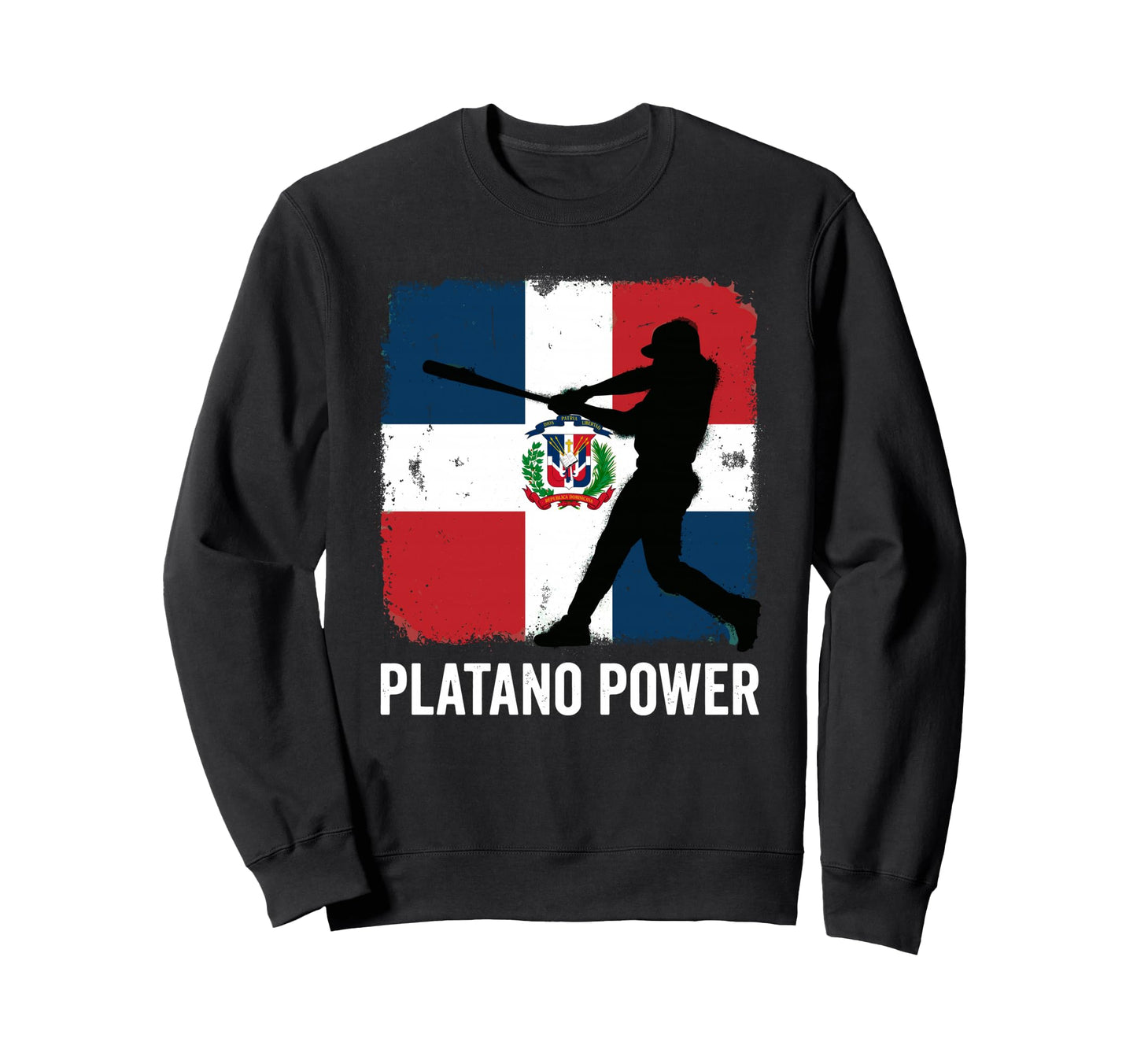 Platano Power Dominican Republic Flag Sweatshirt - Graphic Print Unisex - T-Shirt, Sweatshirt, Hoodie
