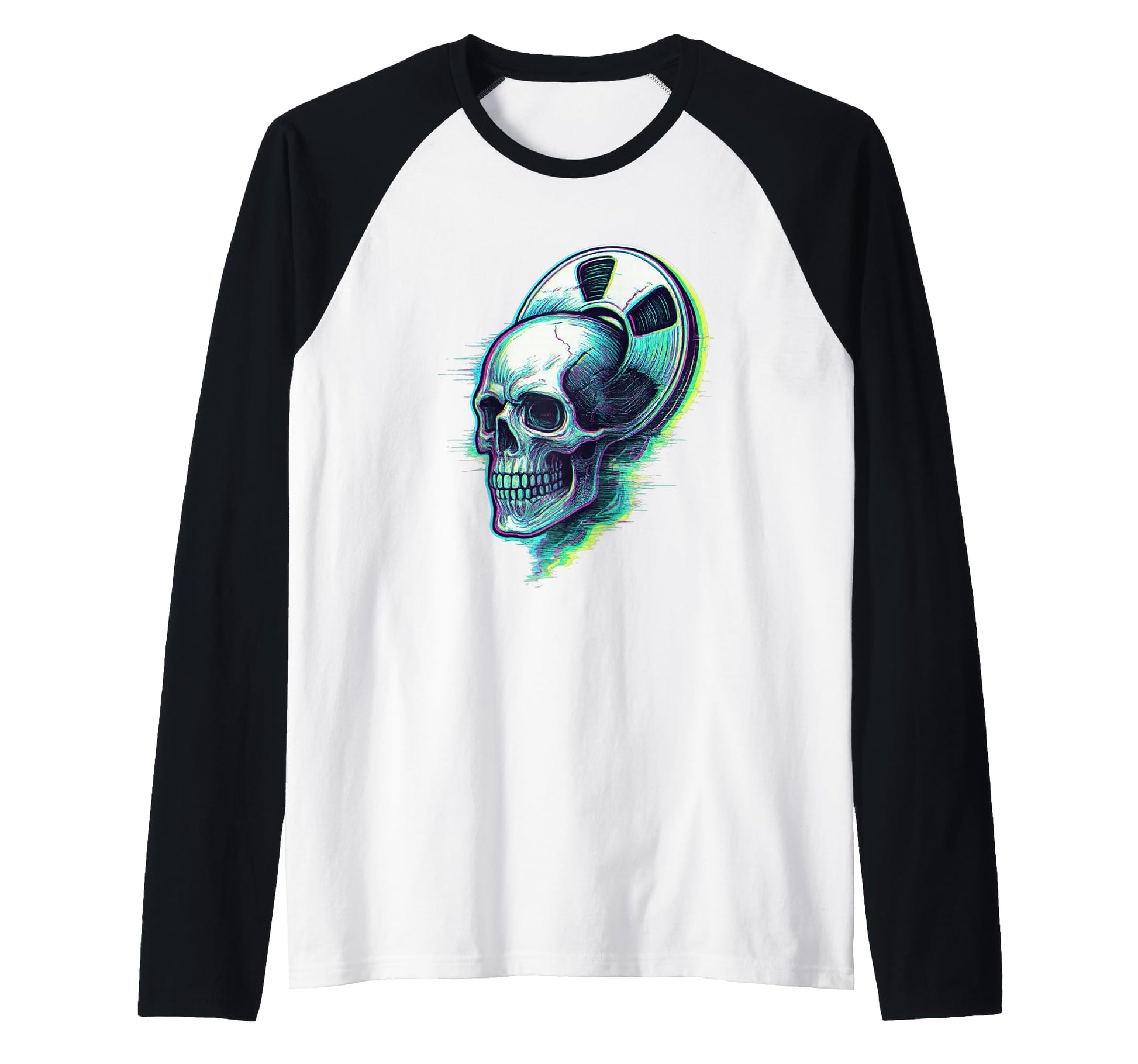 Skull Tape Reel Audio Darkwave Sweatshirt - Fun Novelty Design Unisex - T-Shirt, Sweatshirt, Hoodie