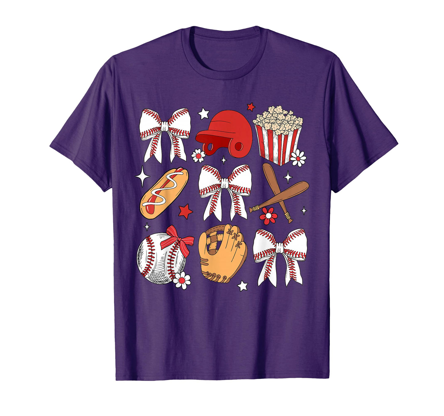 Baseball Mom Coquette Mothers Day T-Shirt - Graphic Print for Adults - T-Shirt, Sweatshirt, Hoodie