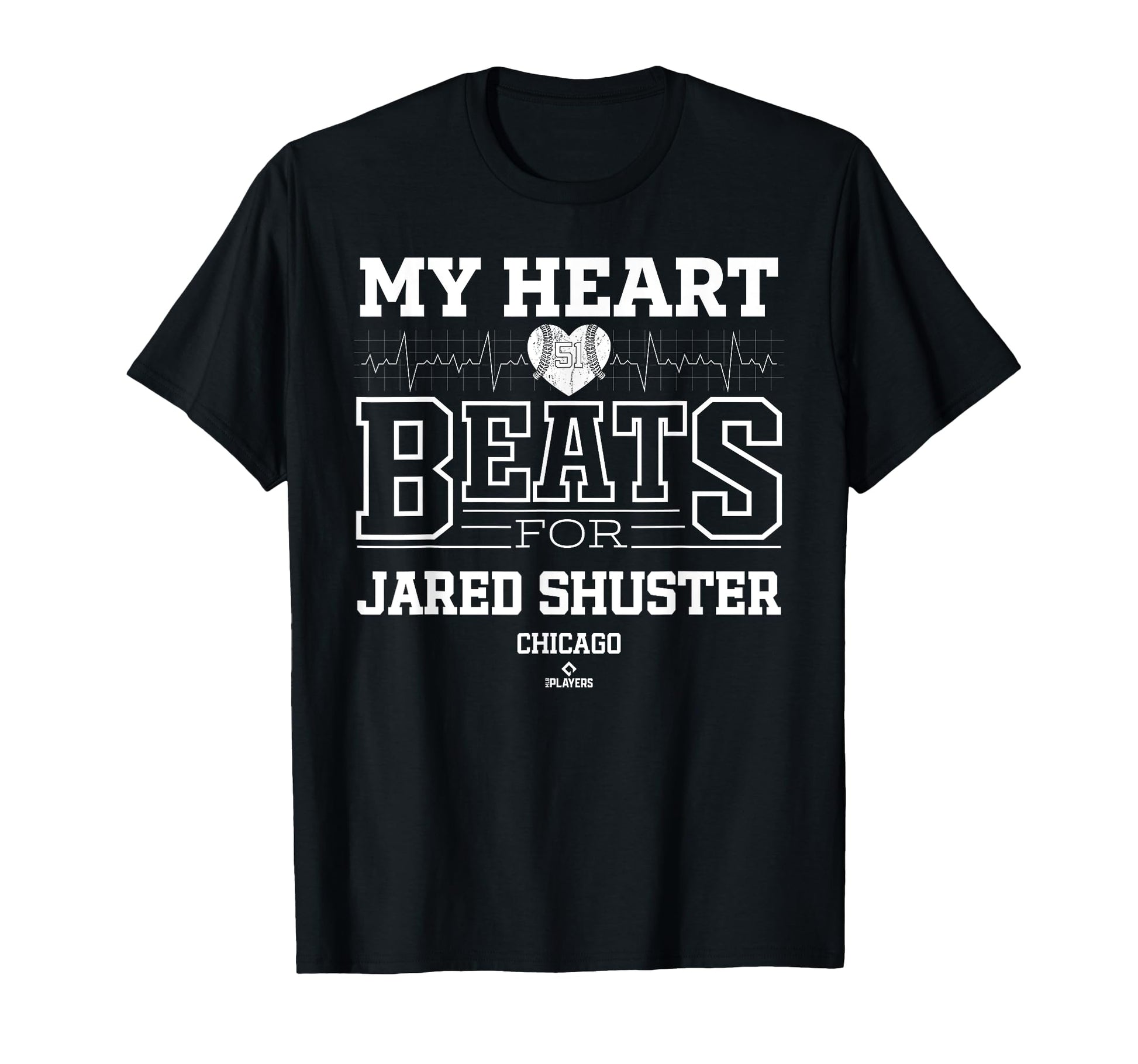 My Heart Beats Jared Shuster Chicago T-Shirt - Novelty Apparel Men Women - T-Shirt, Sweatshirt, Hoodie