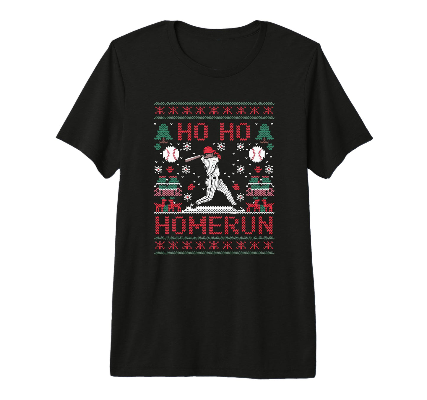 Ho Ho Homerun Ugly Party Tri Blend T-Shirt - Streetwear Style Men Women - T-Shirt, Sweatshirt, Hoodie