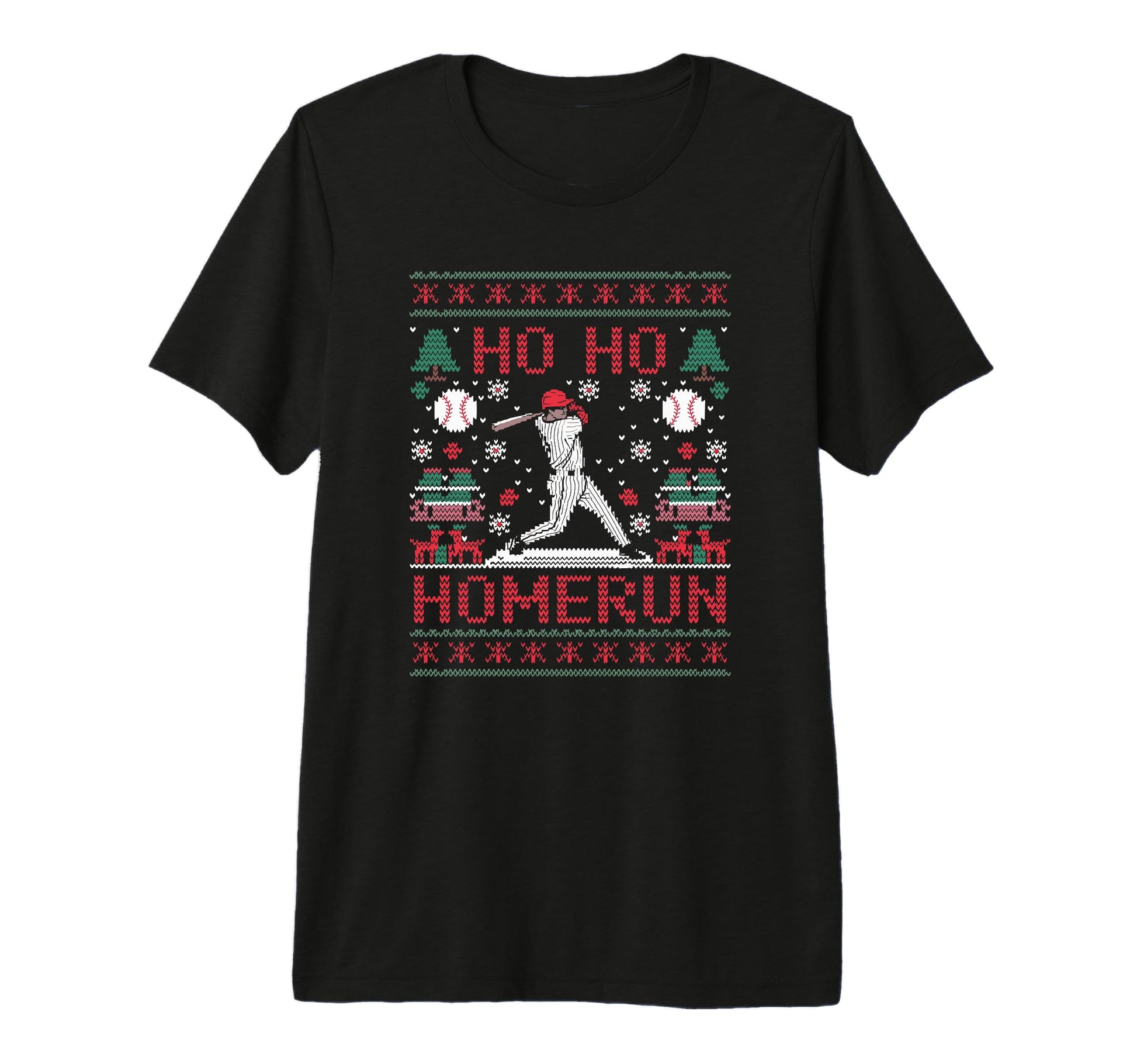 Ho Ho Homerun Ugly Party Tri Blend T-Shirt - Streetwear Style Men Women - T-Shirt, Sweatshirt, Hoodie
