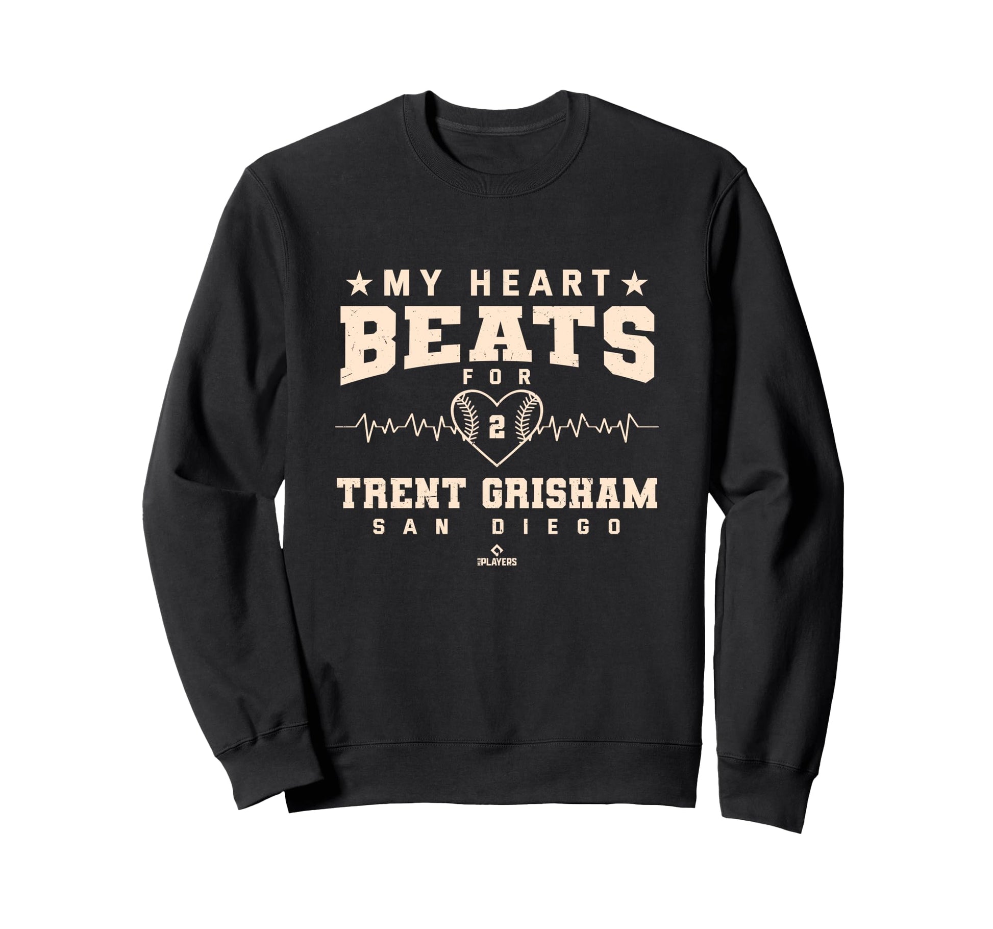 My Heart Beats Trent Grisham Sweatshirt - Trendy Graphic for Adults - T-Shirt, Sweatshirt, Hoodie