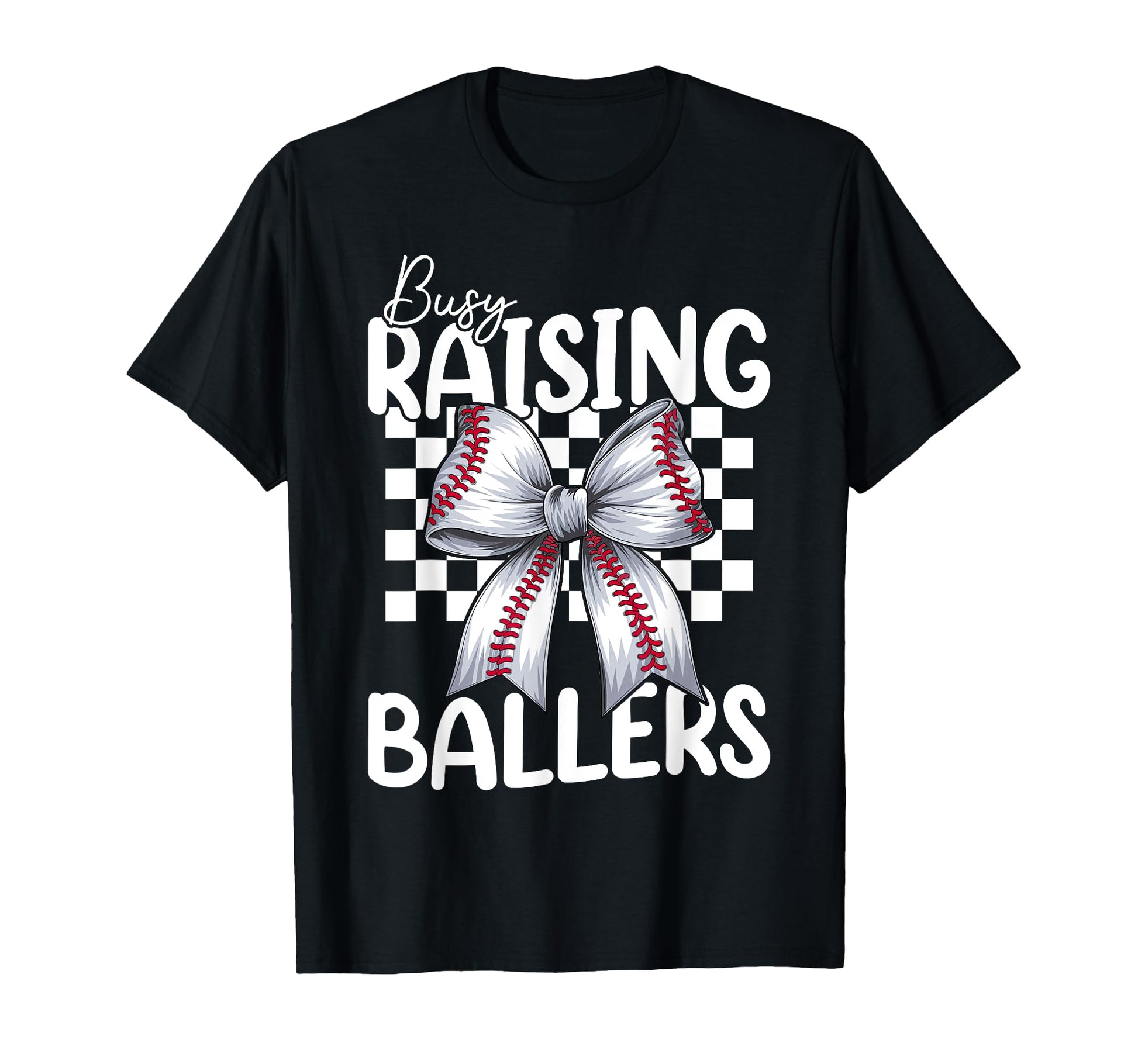 Busy Raising Ballers Baseball T-Shirt - Minimalist Print for Adults - T-Shirt, Sweatshirt, Hoodie