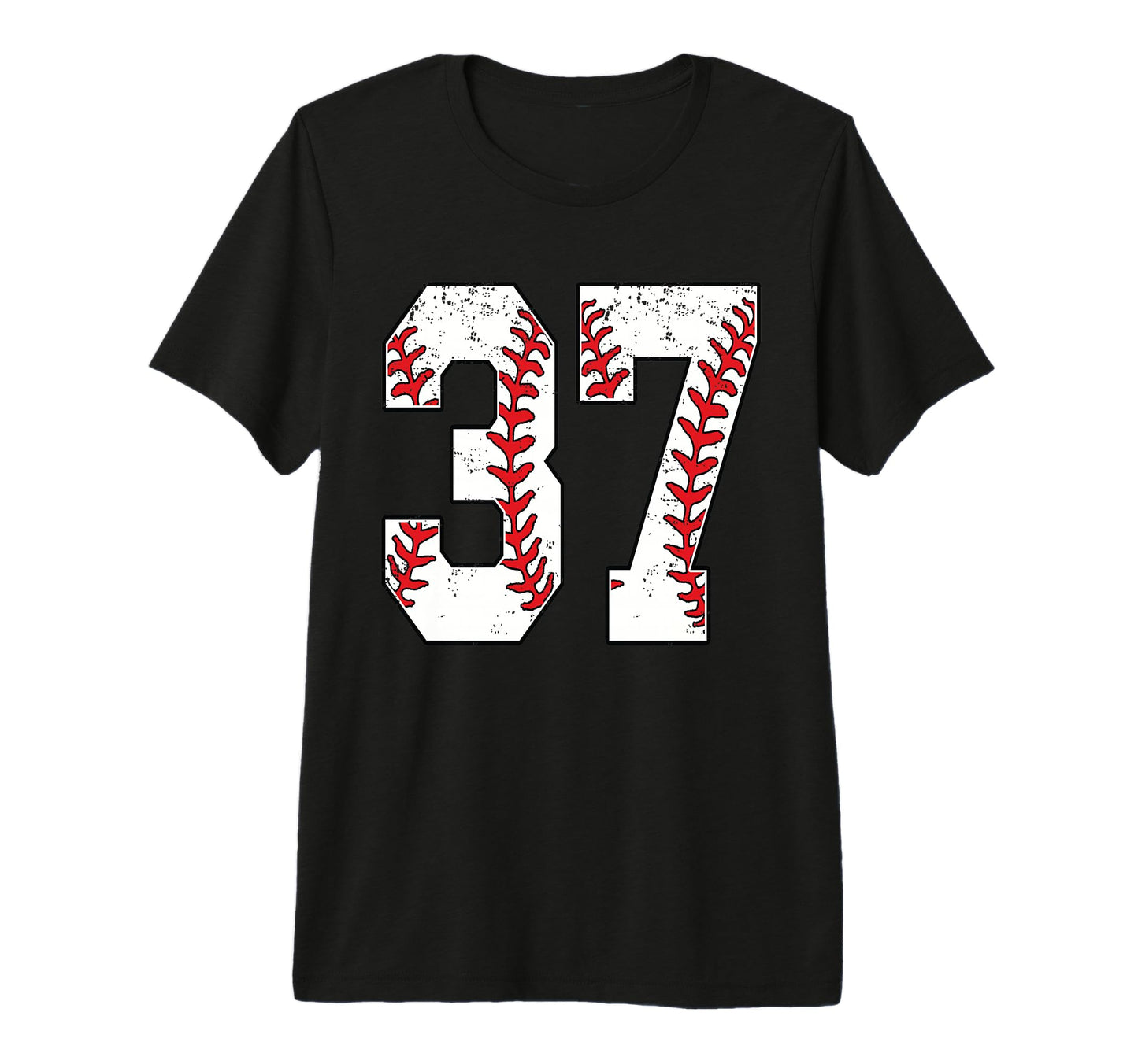 Number 37 Baseball 37 Jersey Number T-Shirt - Novelty Apparel Men Women - T-Shirt, Sweatshirt, Hoodie