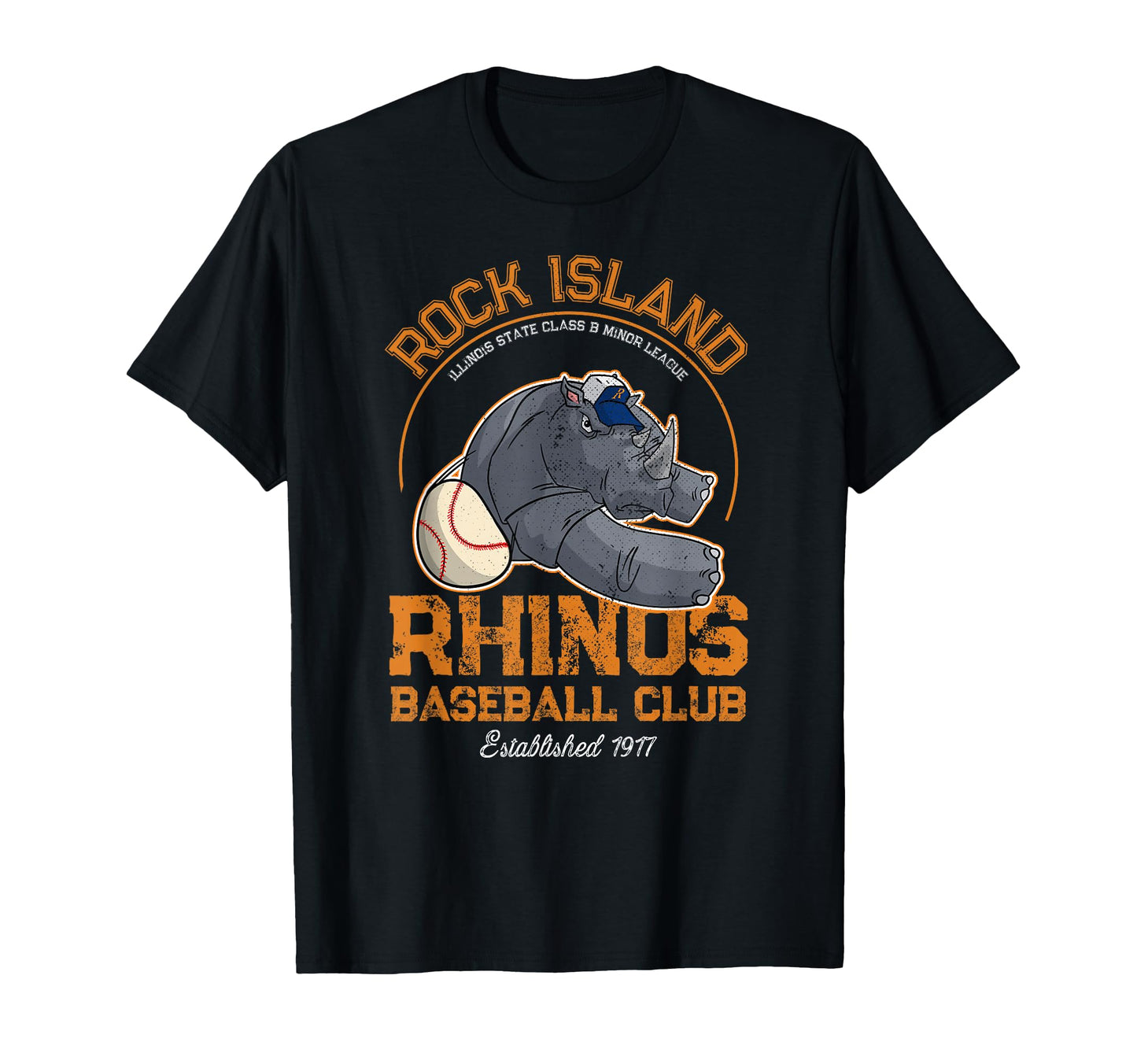 Rock Island Rhinos Minor League T-Shirt - Streetwear Style Men Women - T-Shirt, Sweatshirt, Hoodie