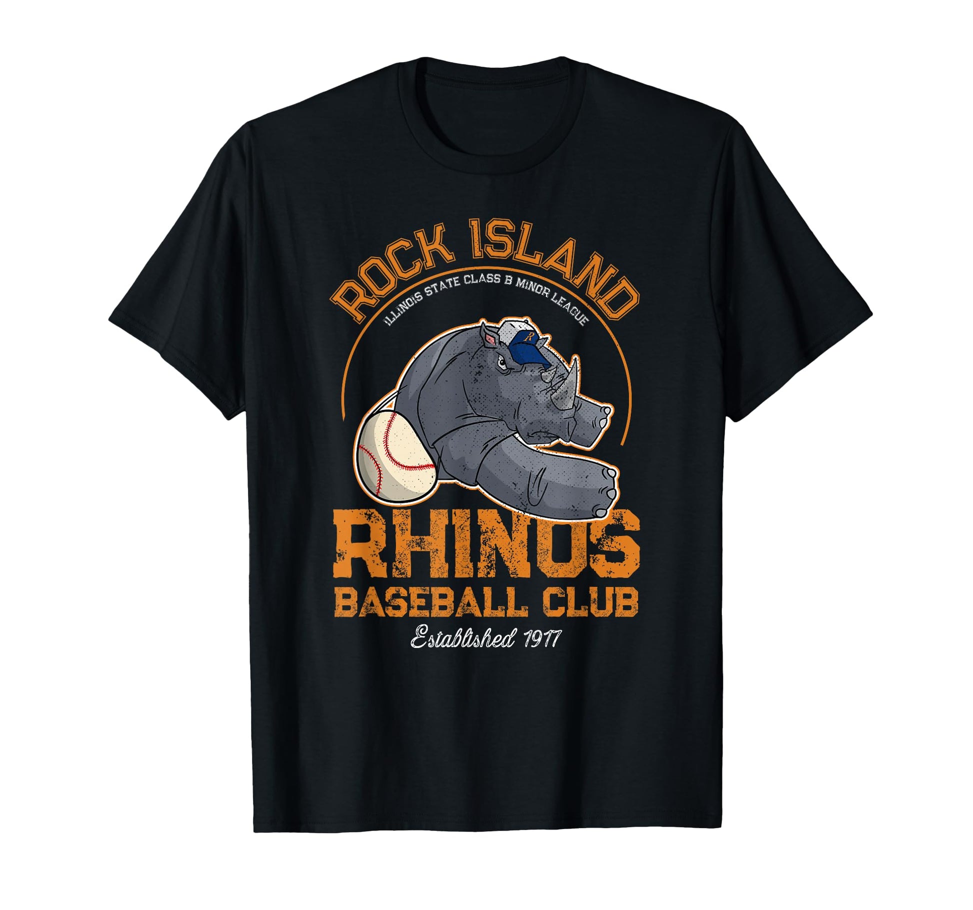 Rock Island Rhinos Minor League T-Shirt - Streetwear Style Men Women - T-Shirt, Sweatshirt, Hoodie