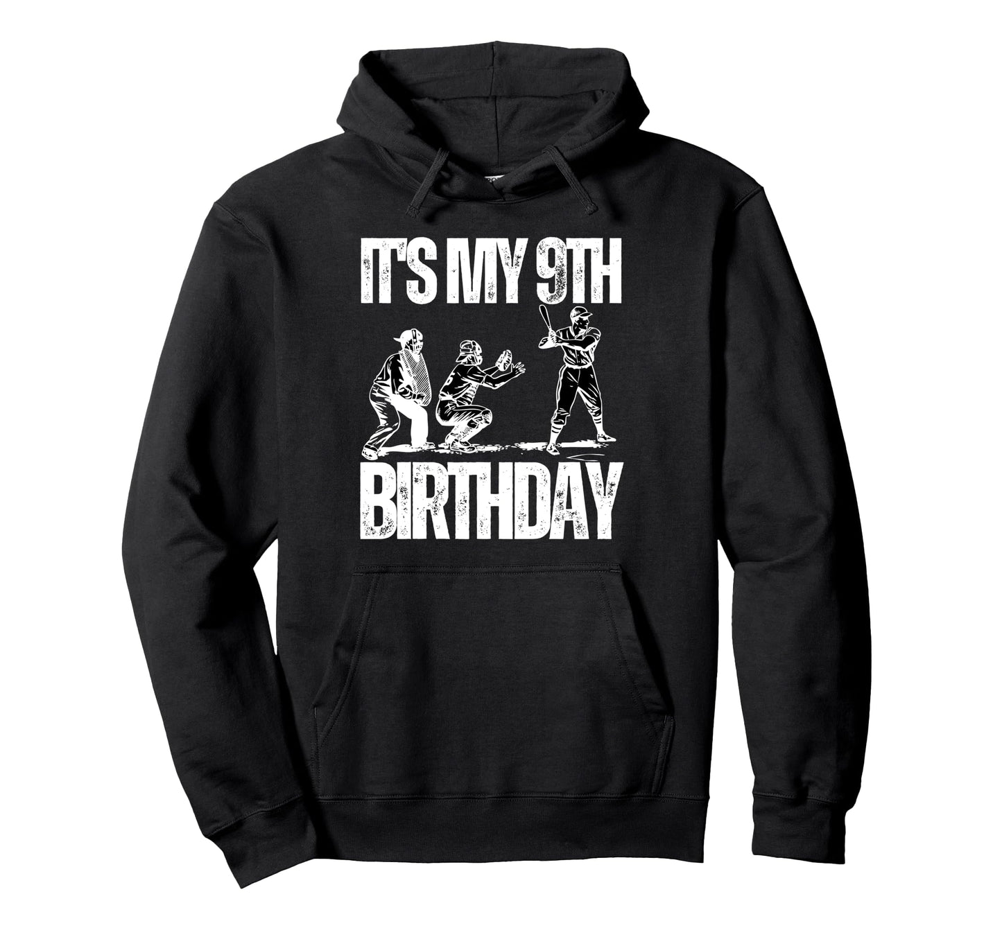 Its My 9Th Birthday Baseball Player 9Th Hoodie - Novelty Apparel Men Women - T-Shirt, Sweatshirt, Hoodie