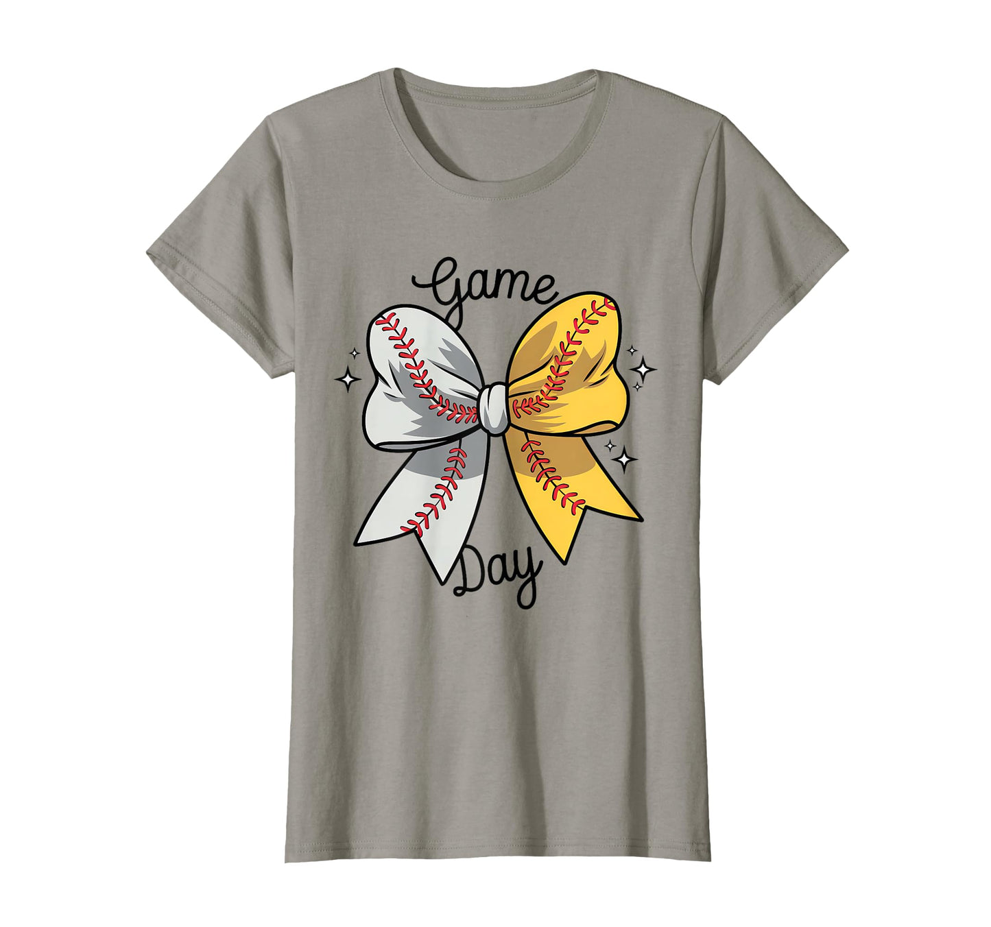 Baseball Softball Coquette Bow Baseball T-Shirt - Novelty Apparel Unisex - T-Shirt, Sweatshirt, Hoodie