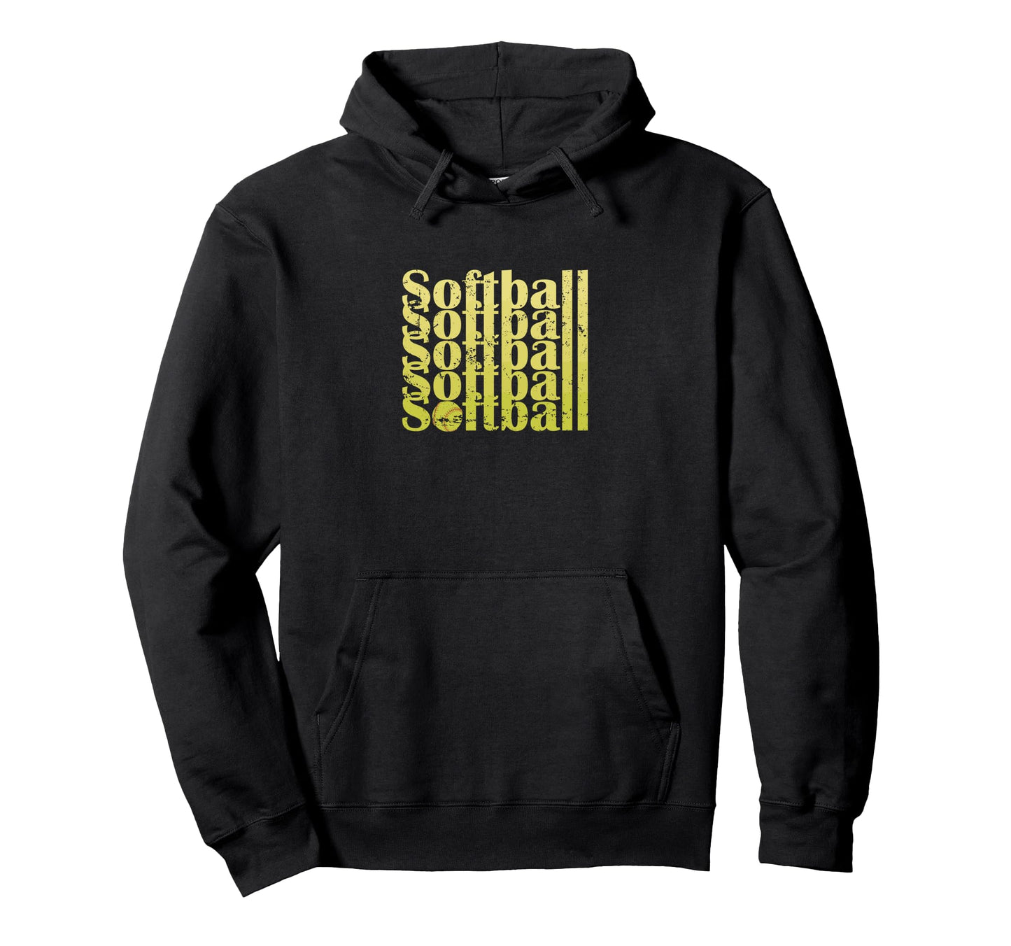 Softball Sports Typography Softball Hoodie - Custom Art Print Unisex - T-Shirt, Sweatshirt, Hoodie