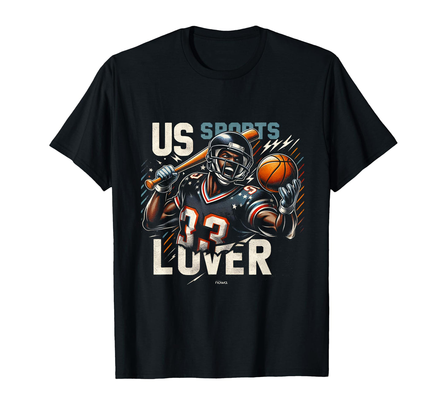 Us Sports Lover Powerful Football T-Shirt - Minimalist Print Unisex - T-Shirt, Sweatshirt, Hoodie