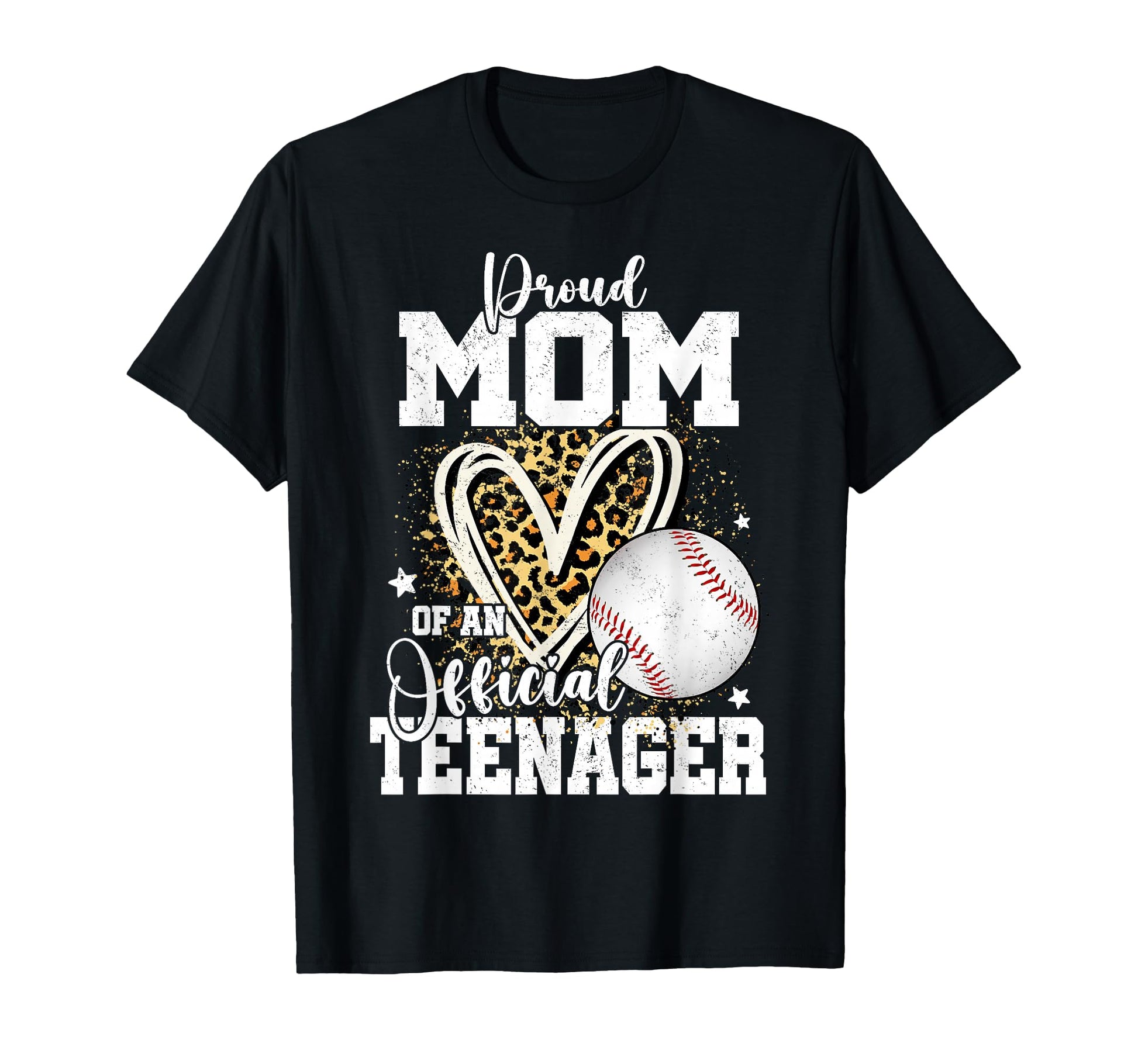 Proud Mom Teenager 13Th Birthday Baseball T-Shirt - Custom Art Print Unisex - T-Shirt, Sweatshirt, Hoodie